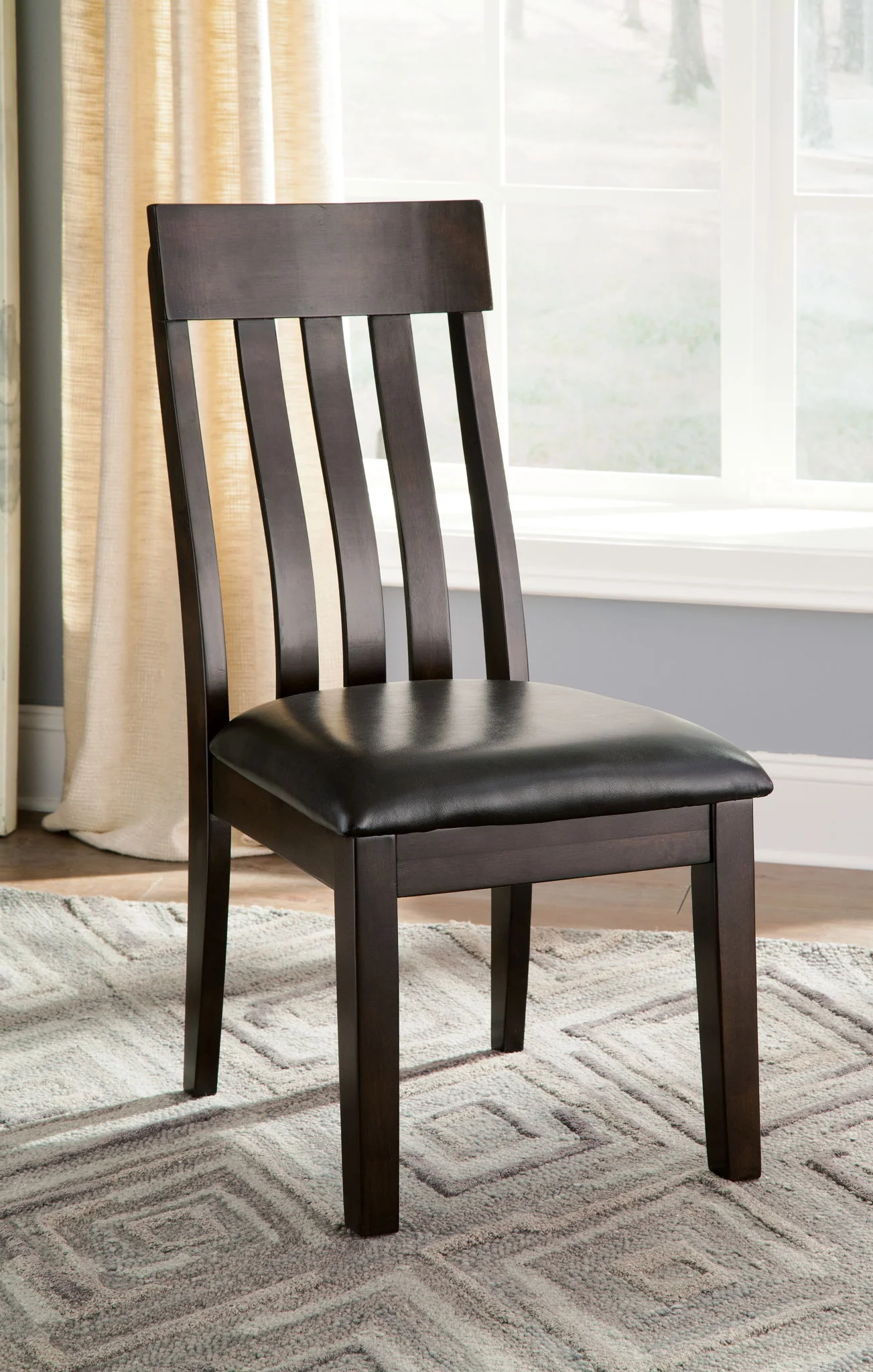 Haddigan - Dining UPH Side Chair (Set of 2) - Dark Brown - Image 2