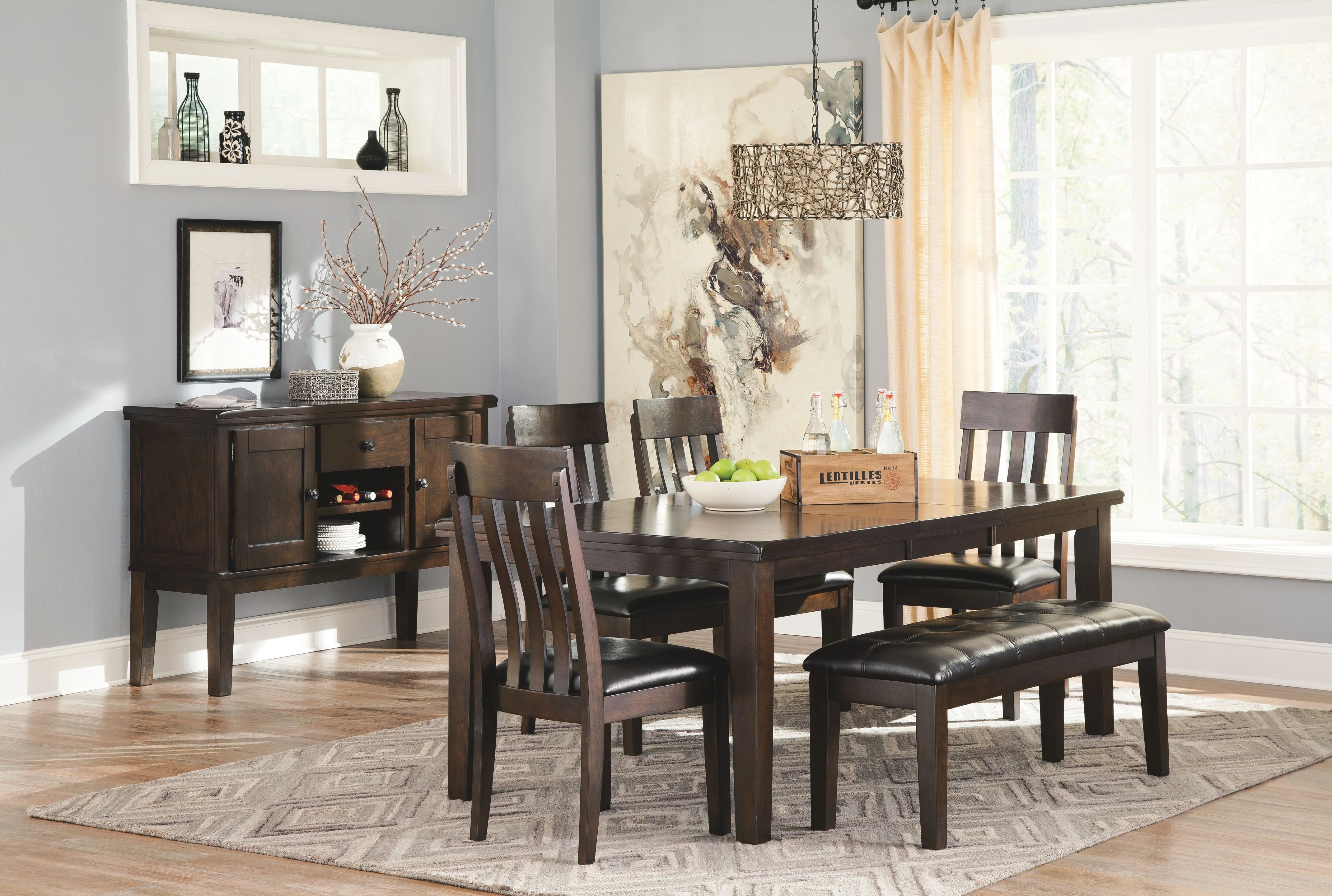 Haddigan - Dining UPH Side Chair (Set of 2) - Dark Brown - Image 4