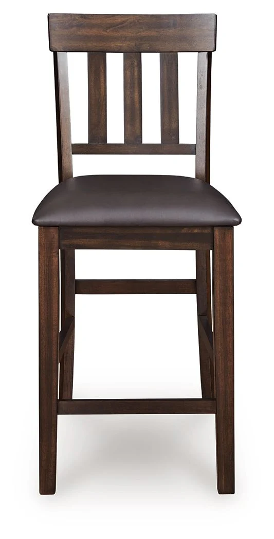 Haddigan - Upholstered Barstool (Set of 2) - Dark Brown - Image 2