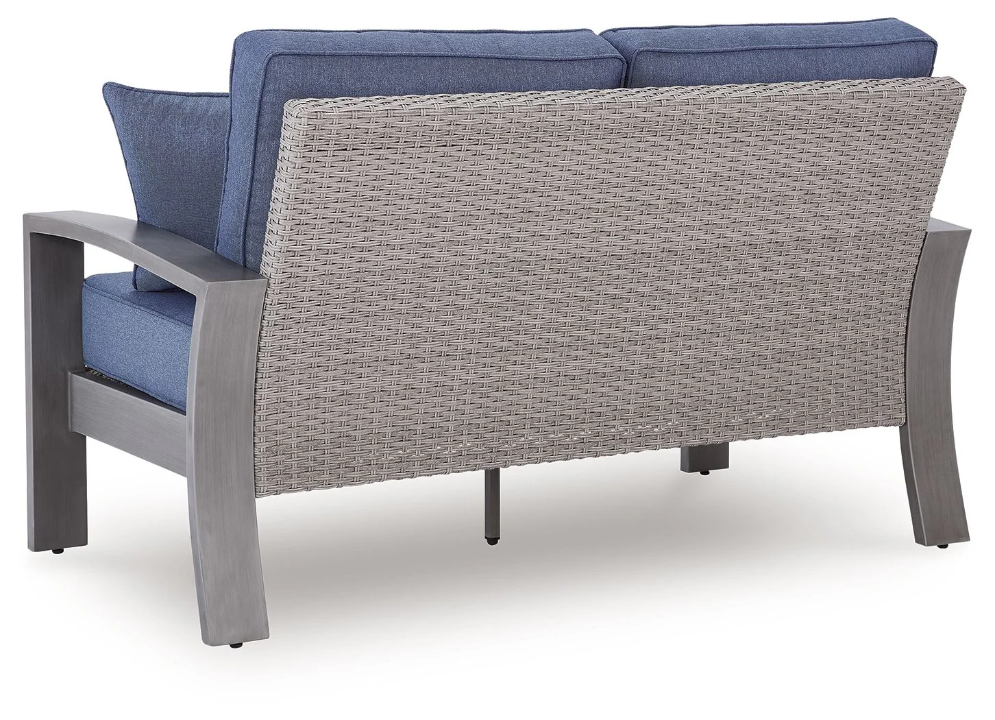 Half Moon Beach - Loveseat With Cushion - Blue / Gray - Image 3