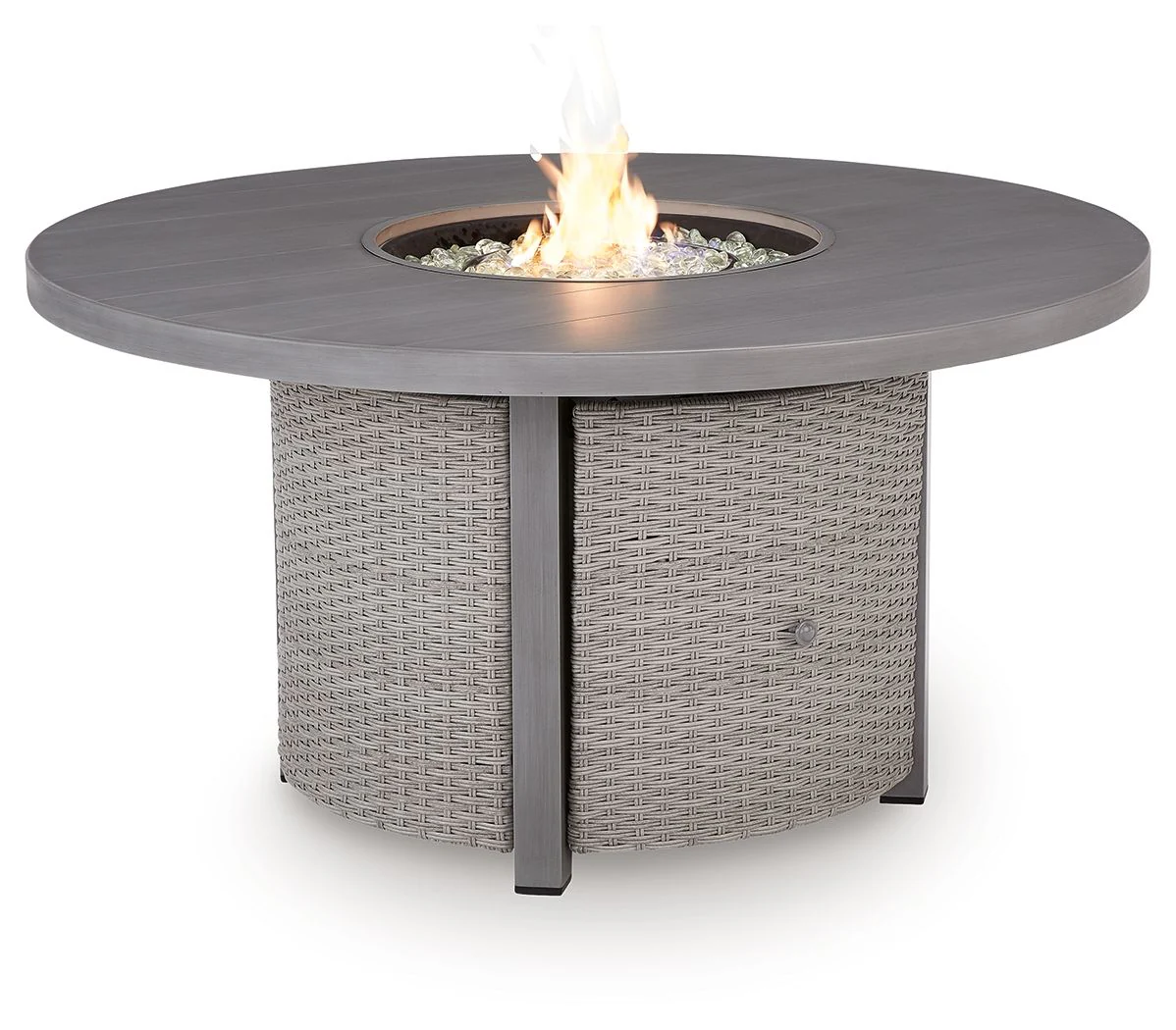 Half Moon Beach - Round Fire Pit Table - Gray - Image 4