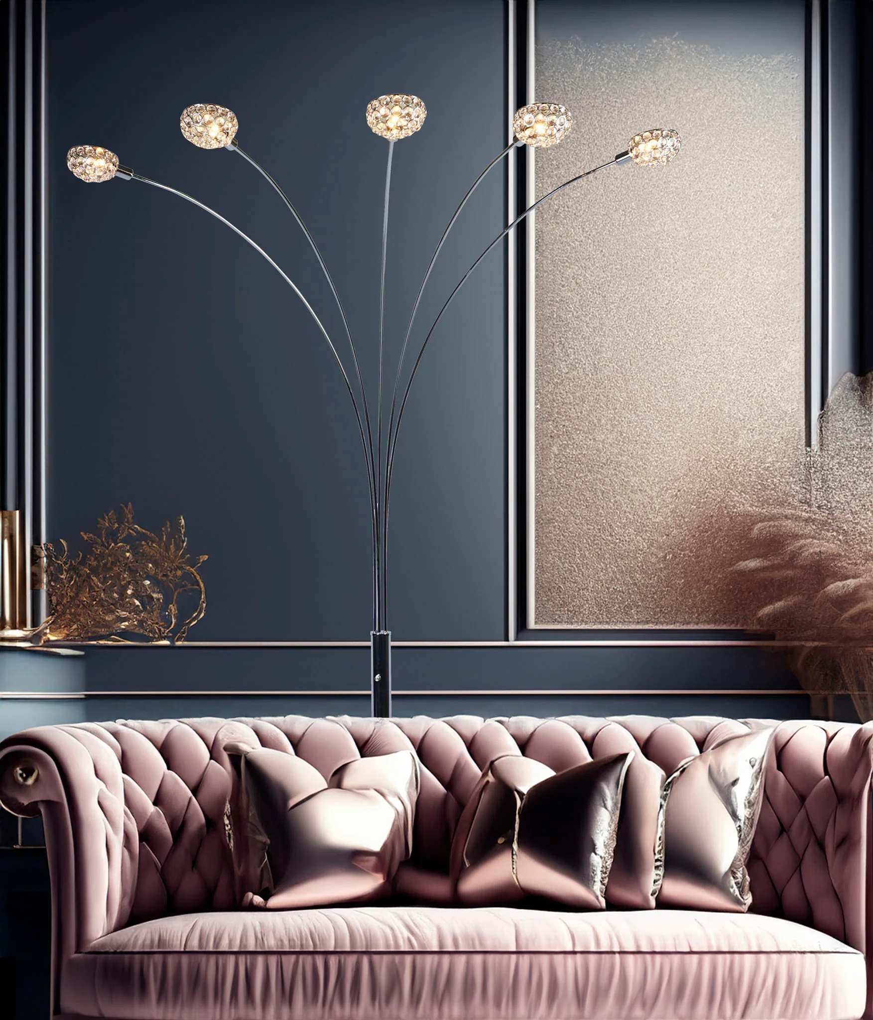Half Moon Floor Lamp - Black - Image 2