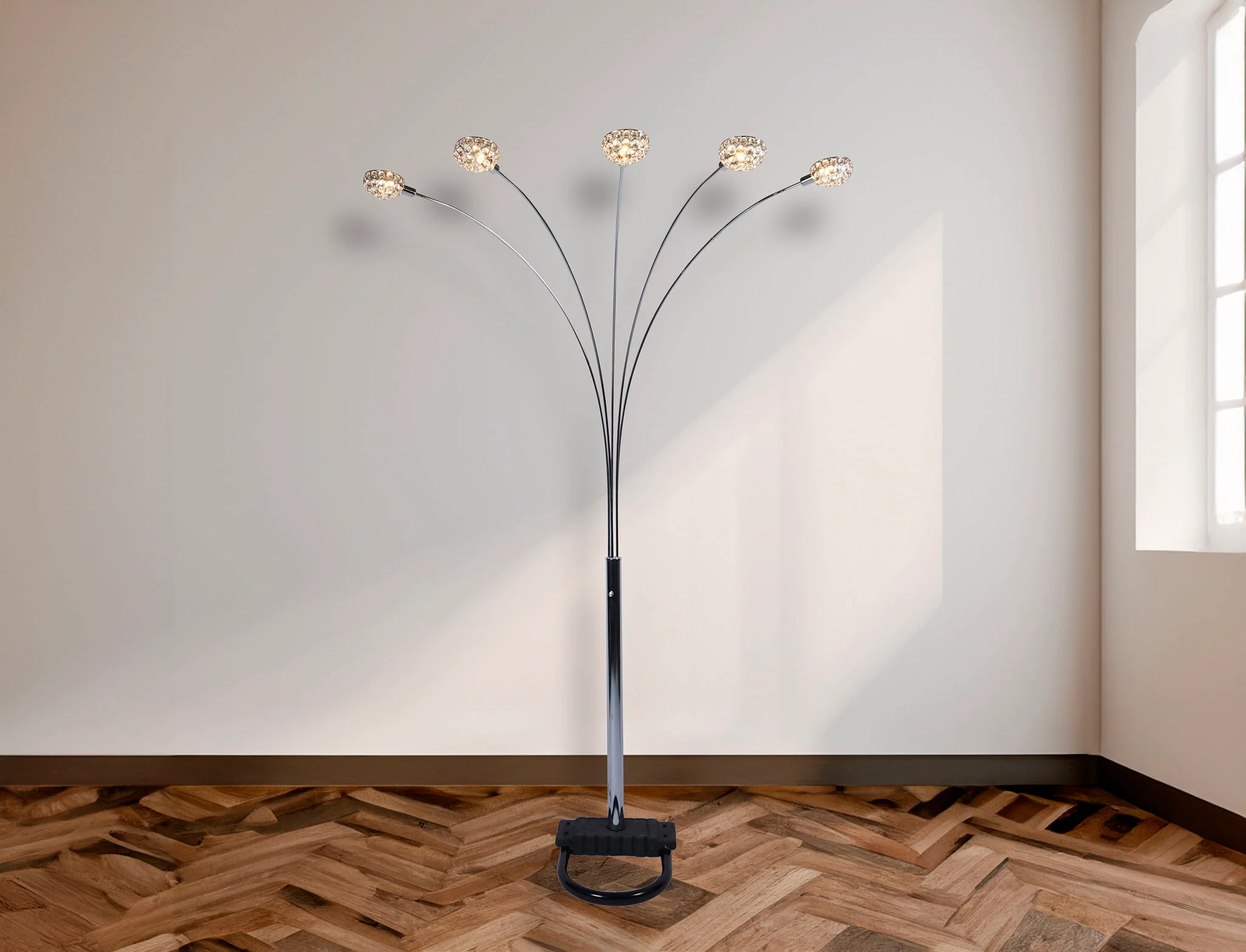 Half Moon Floor Lamp - Black - Image 3