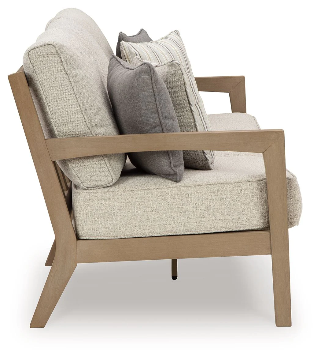Hallow Creek - Sofa With Cushion - Driftwood - Image 3
