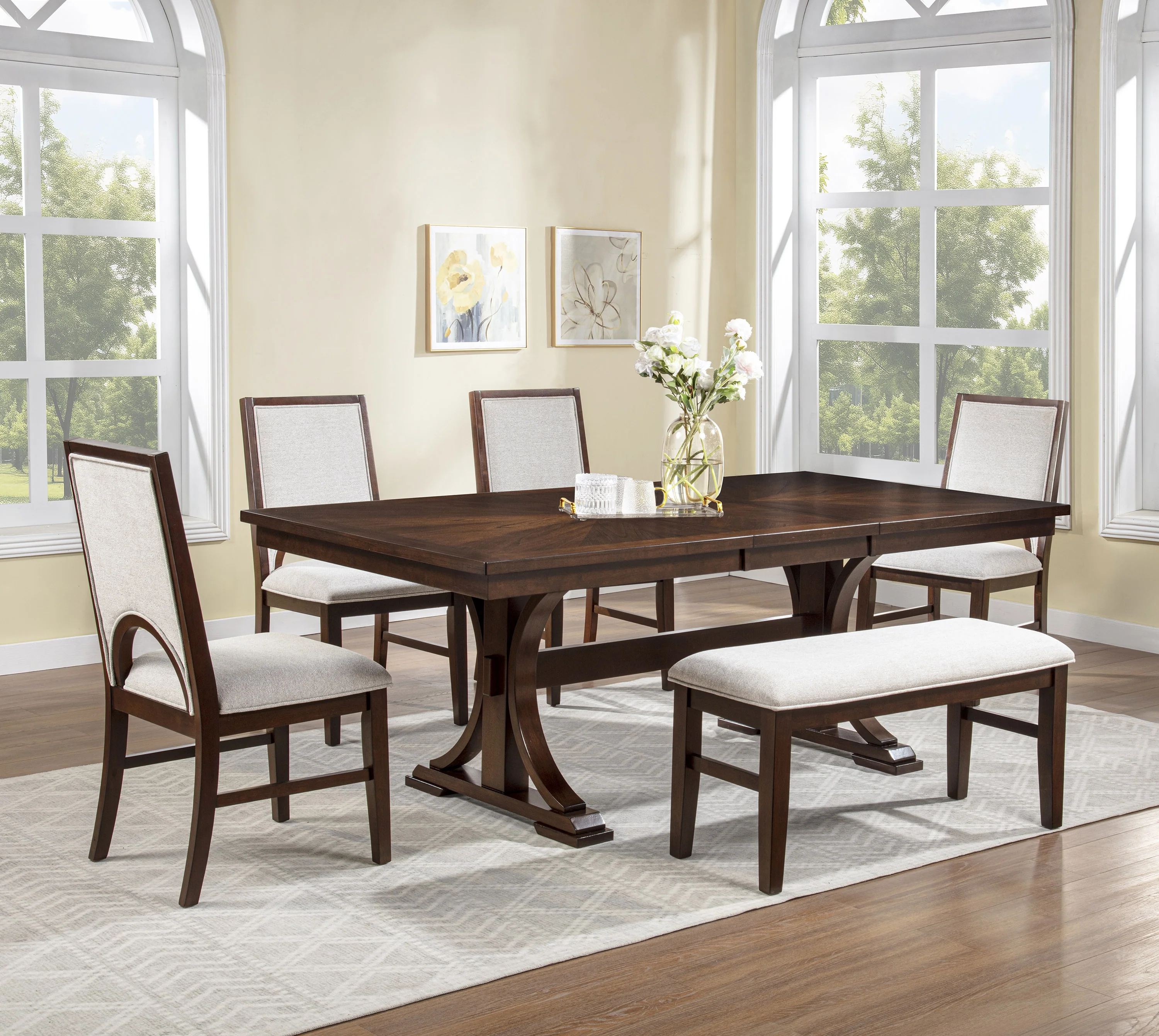 Hamil Dining Table with 18" Self-Storing Leaf - Image 4