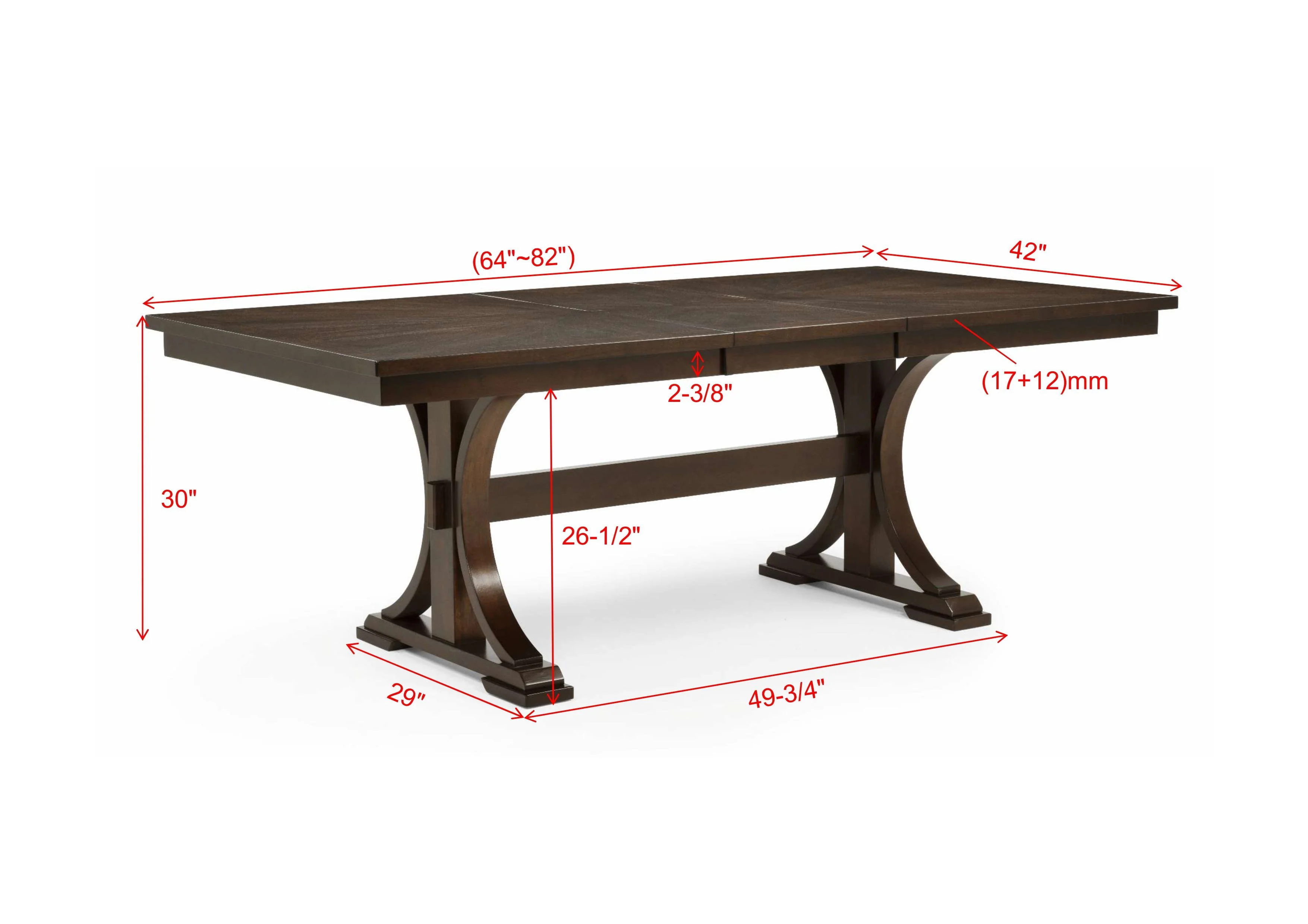Hamil Dining Table with 18" Self-Storing Leaf - Image 3