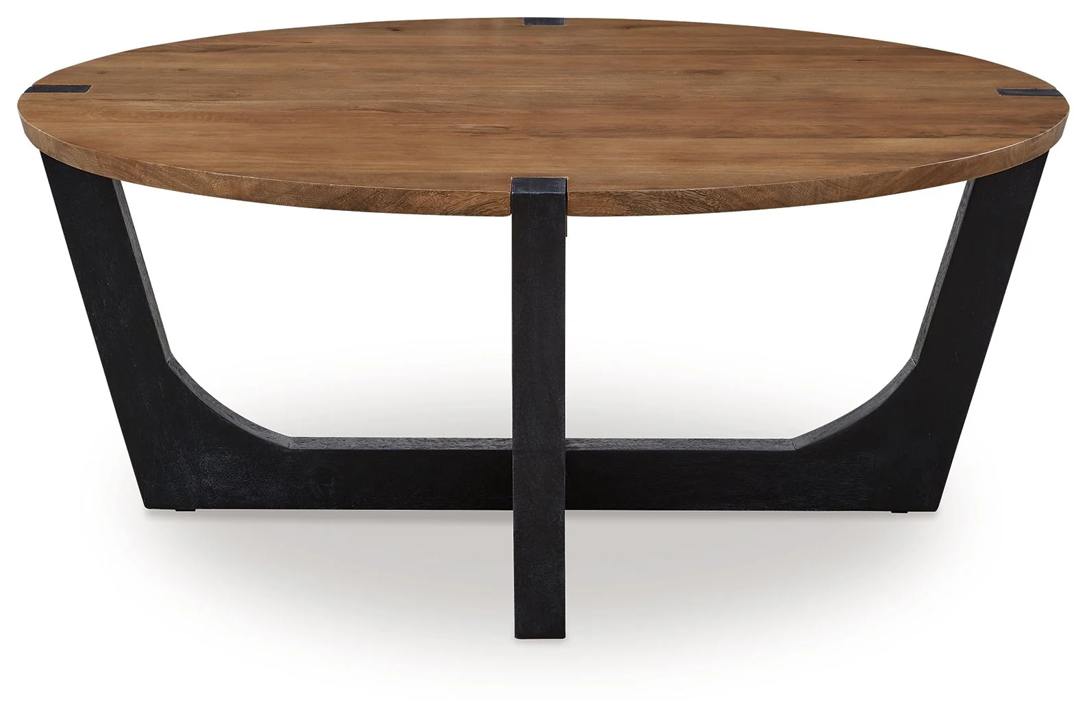 Hanneforth - Round Cocktail Table - Brown - Image 4