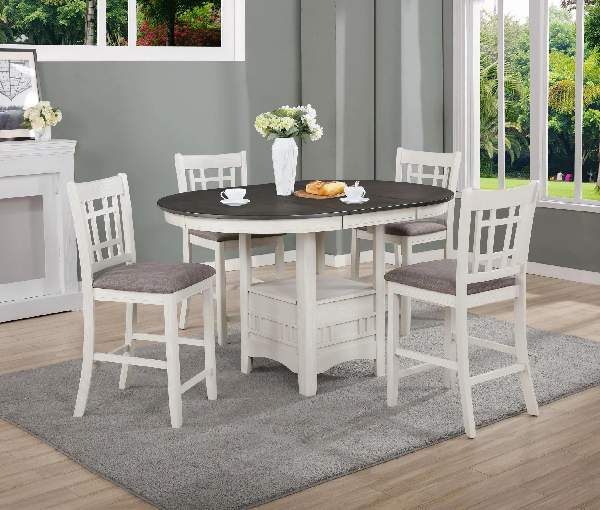 Hartwell - Counter Height Chair (Set of 2) - White - Image 4