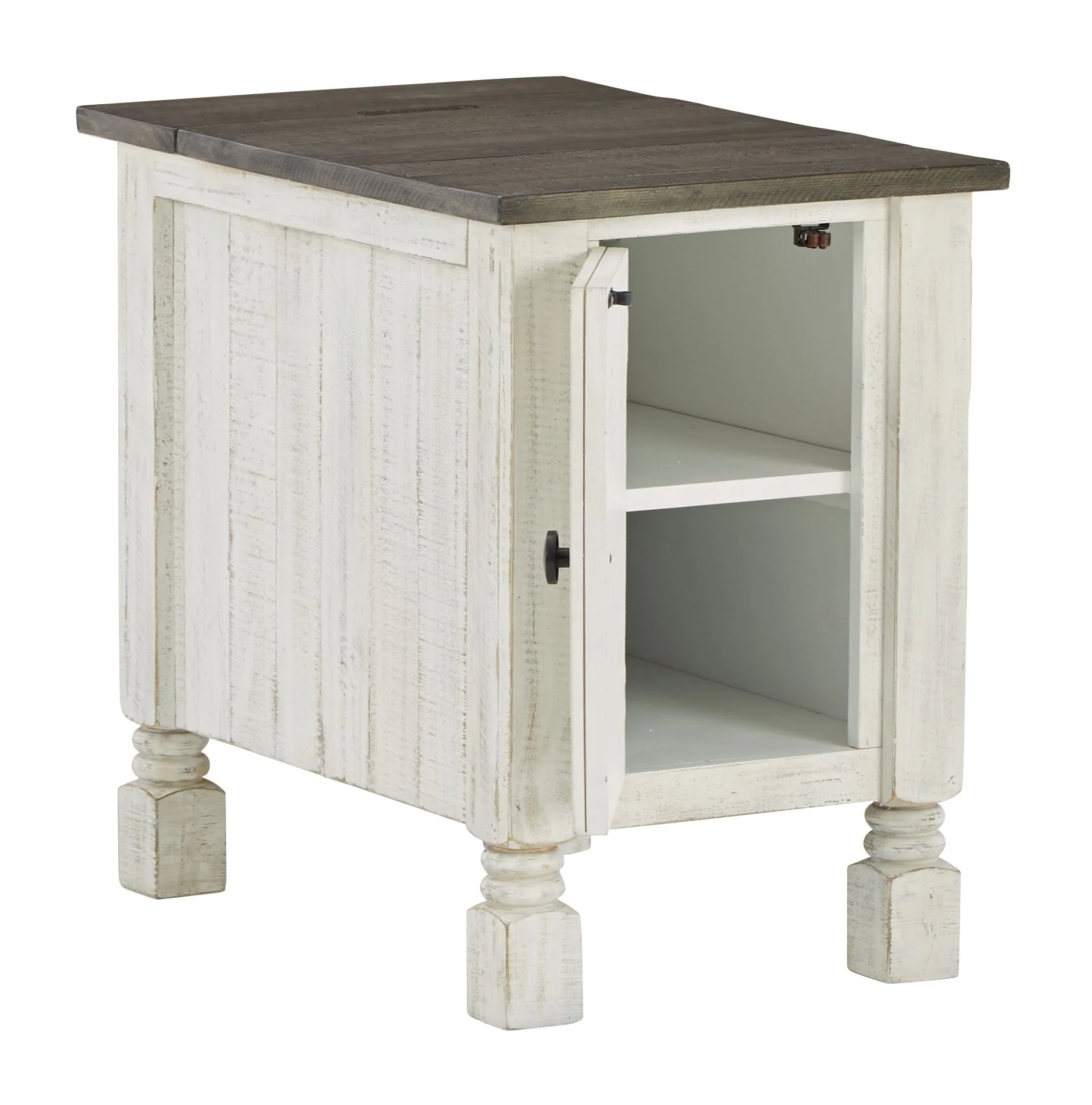Havalance - Chair Side End Table - White / Gray - Image 2