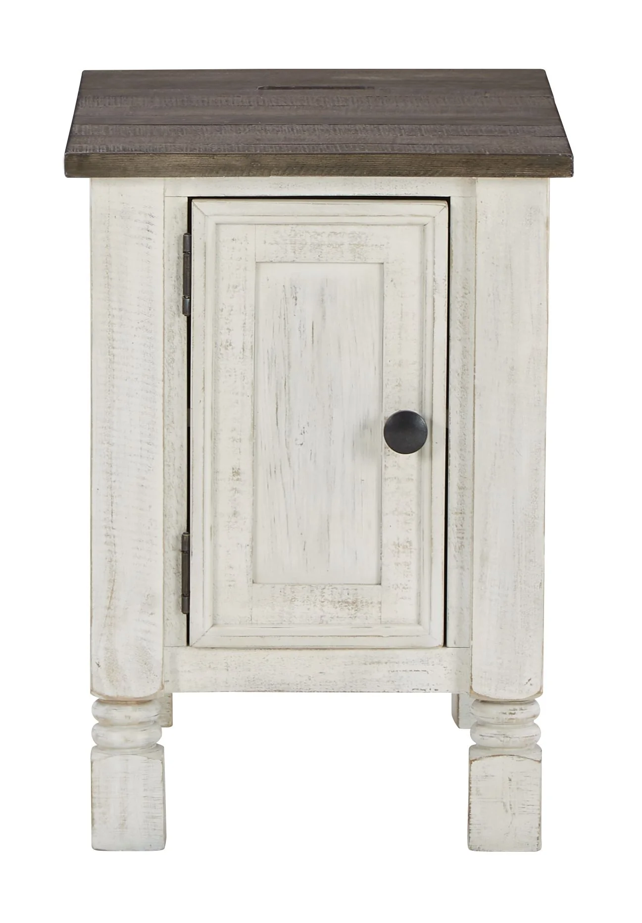 Havalance - Chair Side End Table - White / Gray - Image 3