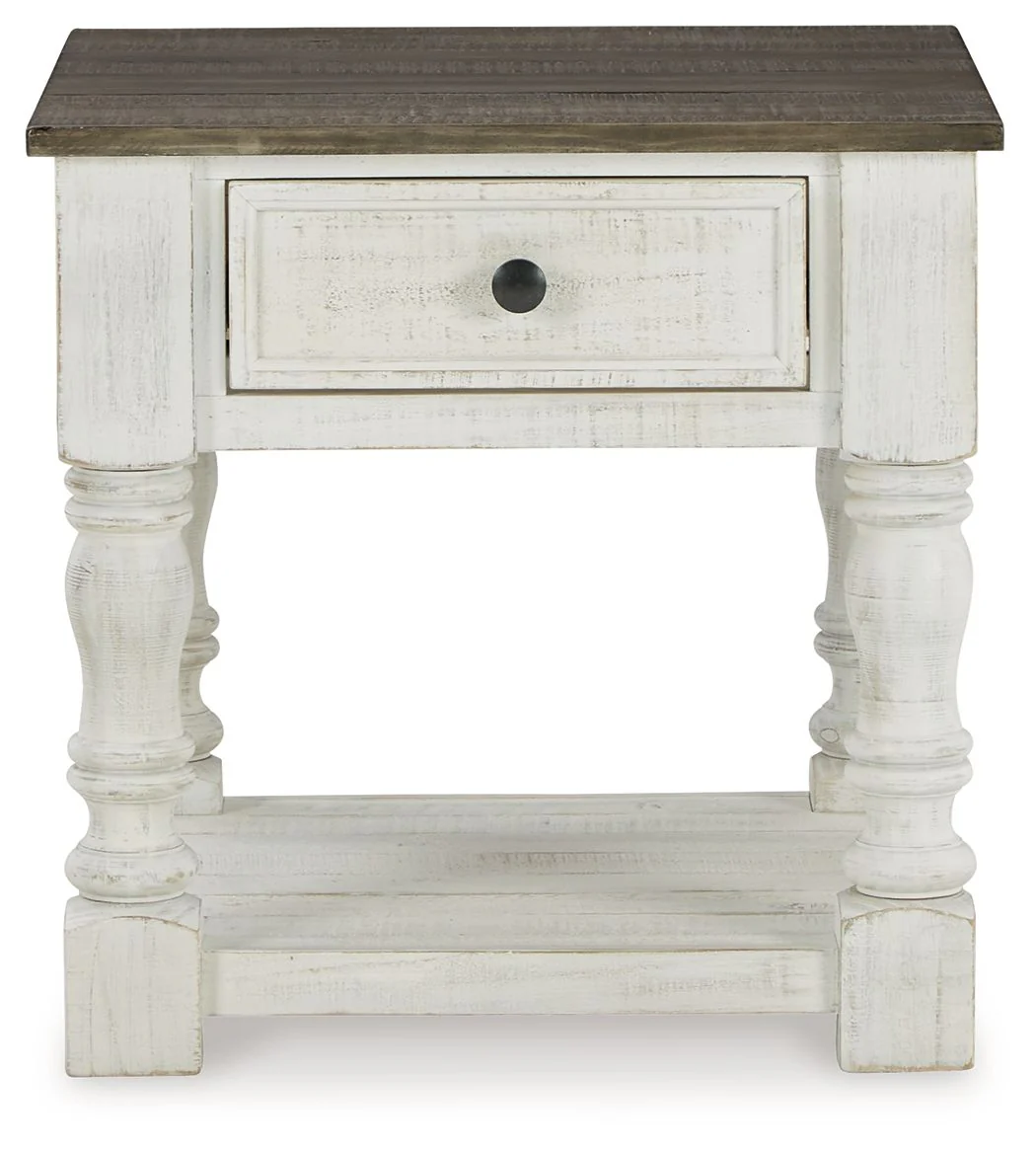Havalance - Square End Table - White / Gray - Image 3