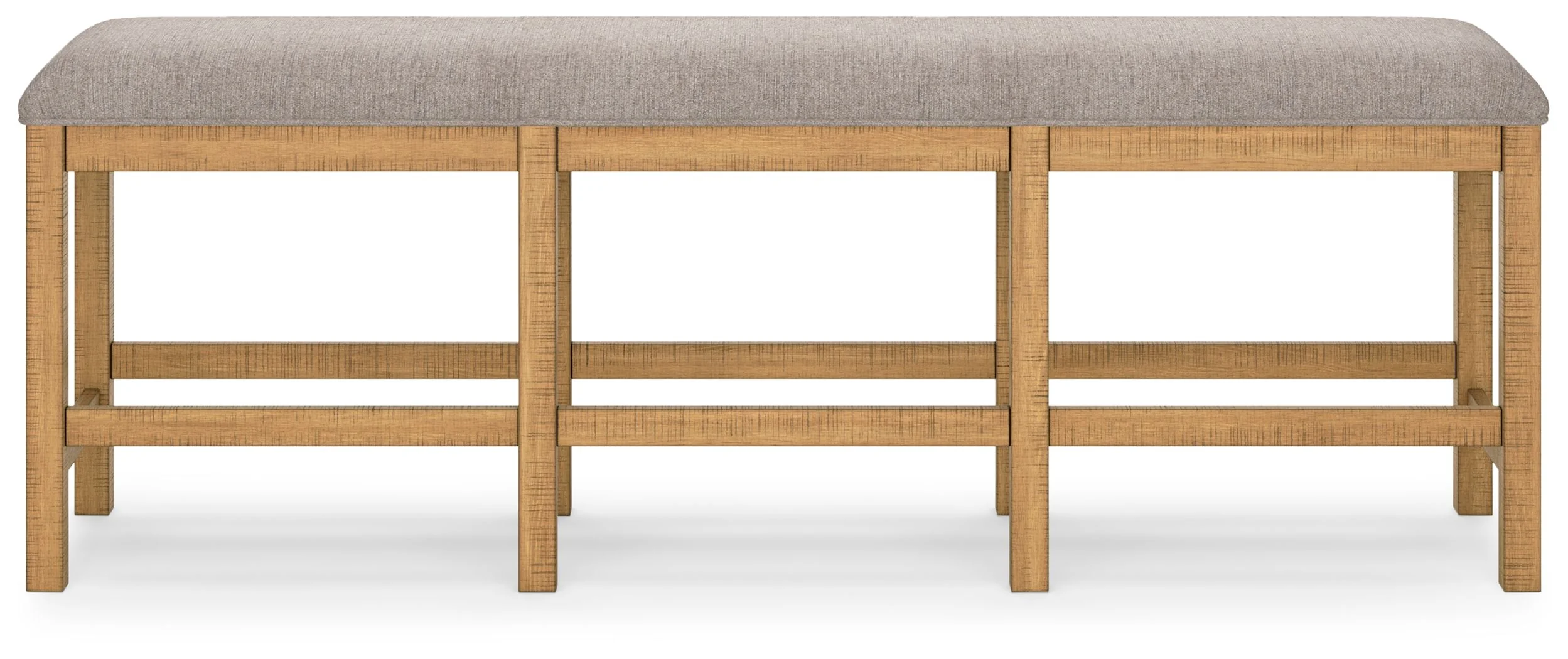 Havonplane - XL Counter Height Upholstered Dining Bench - Brown - Image 4