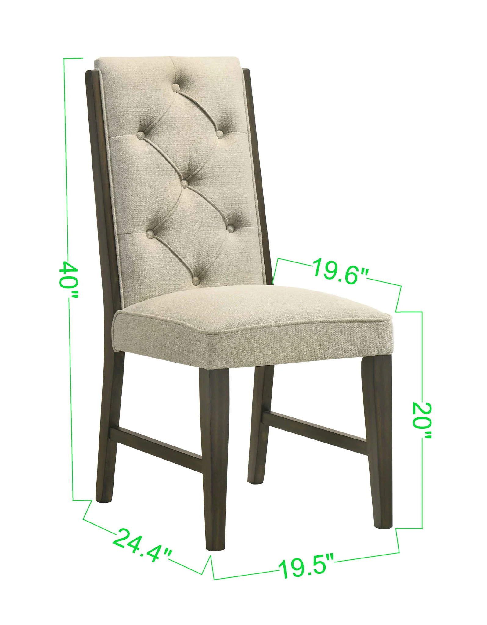 Herbert - Side Chair (Set of 2) - Espresso / Beige - Image 4