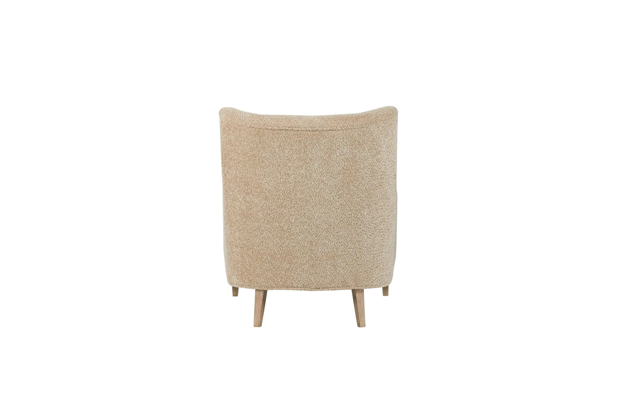Hi Back Accent Chair - Light Brown - Image 3