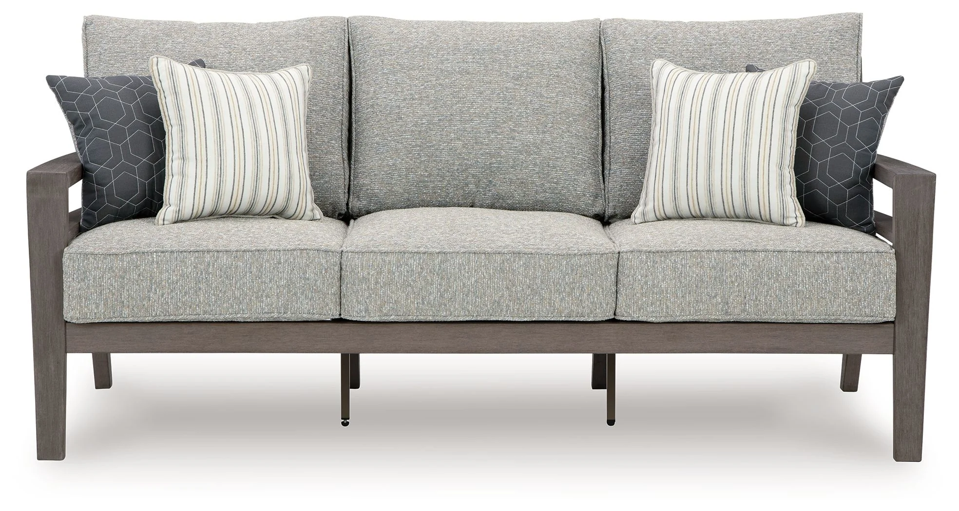 Hillside Barn - Sofa With Cushion - Gray / Brown - Image 3