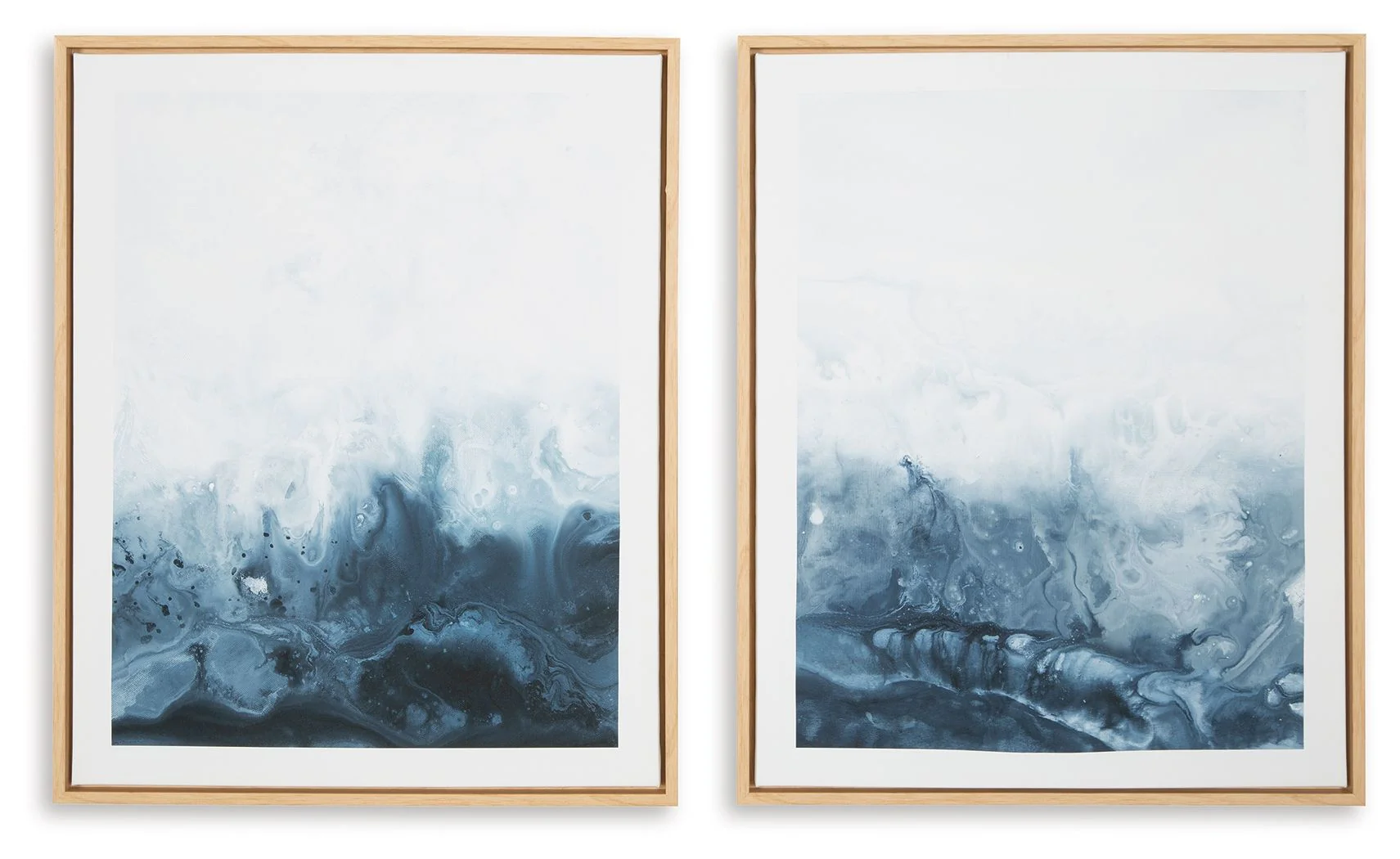 Holport - Wall Art Set (Set of 2) - Blue / White - Image 3