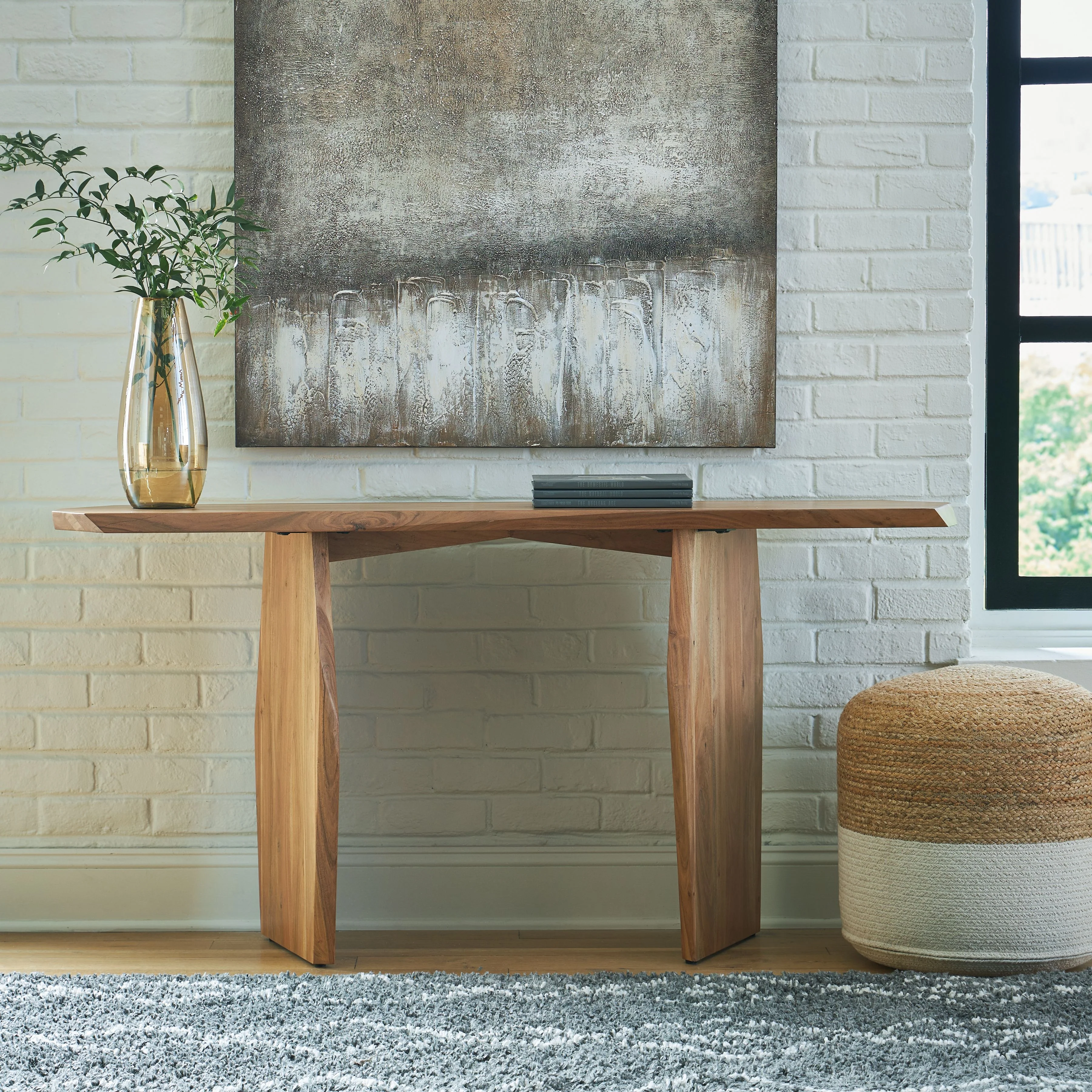 Holward - Console Sofa Table - Natural - Image 2