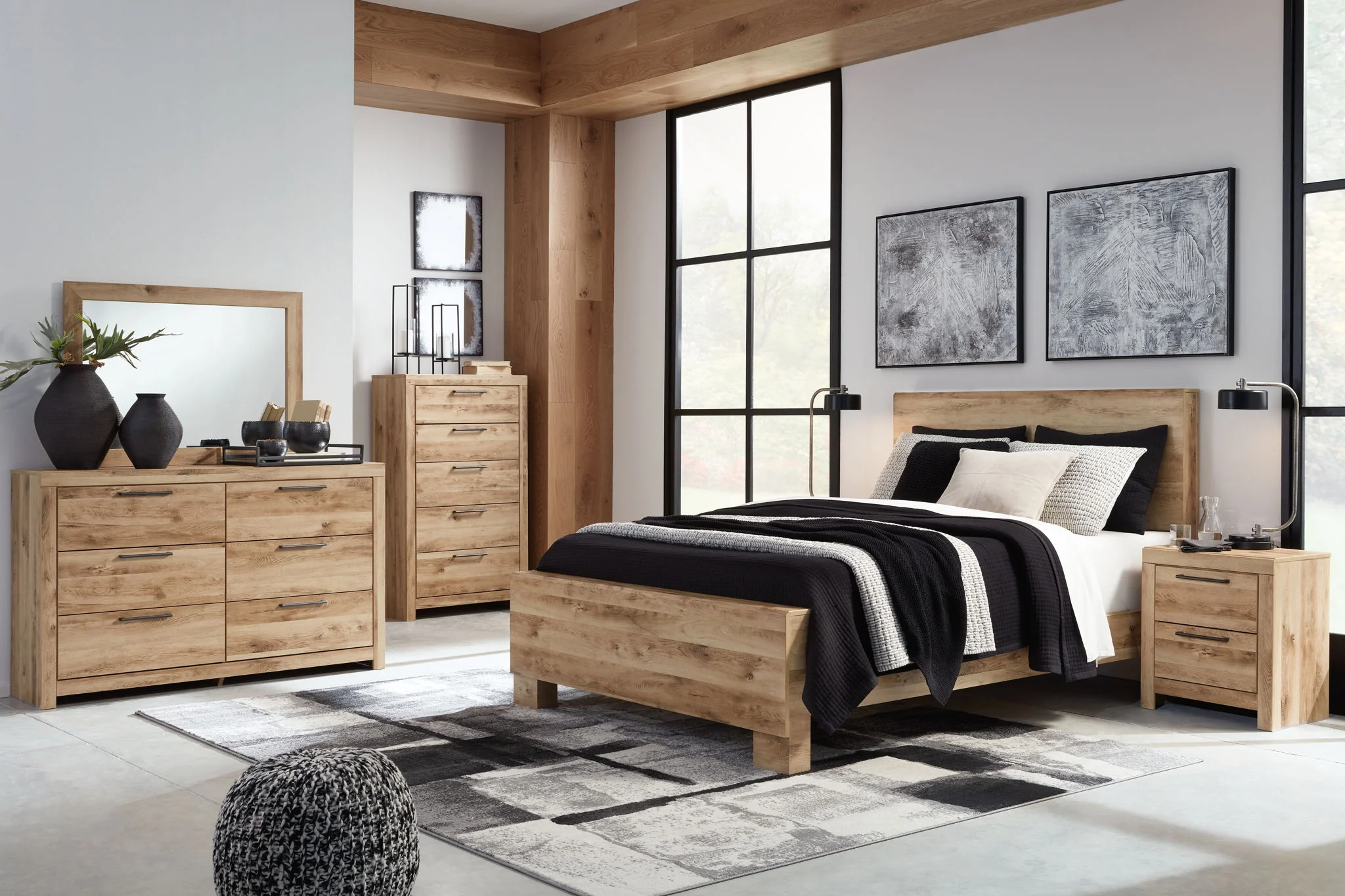 Hyanna - Dresser, Mirror - Tan - Image 2