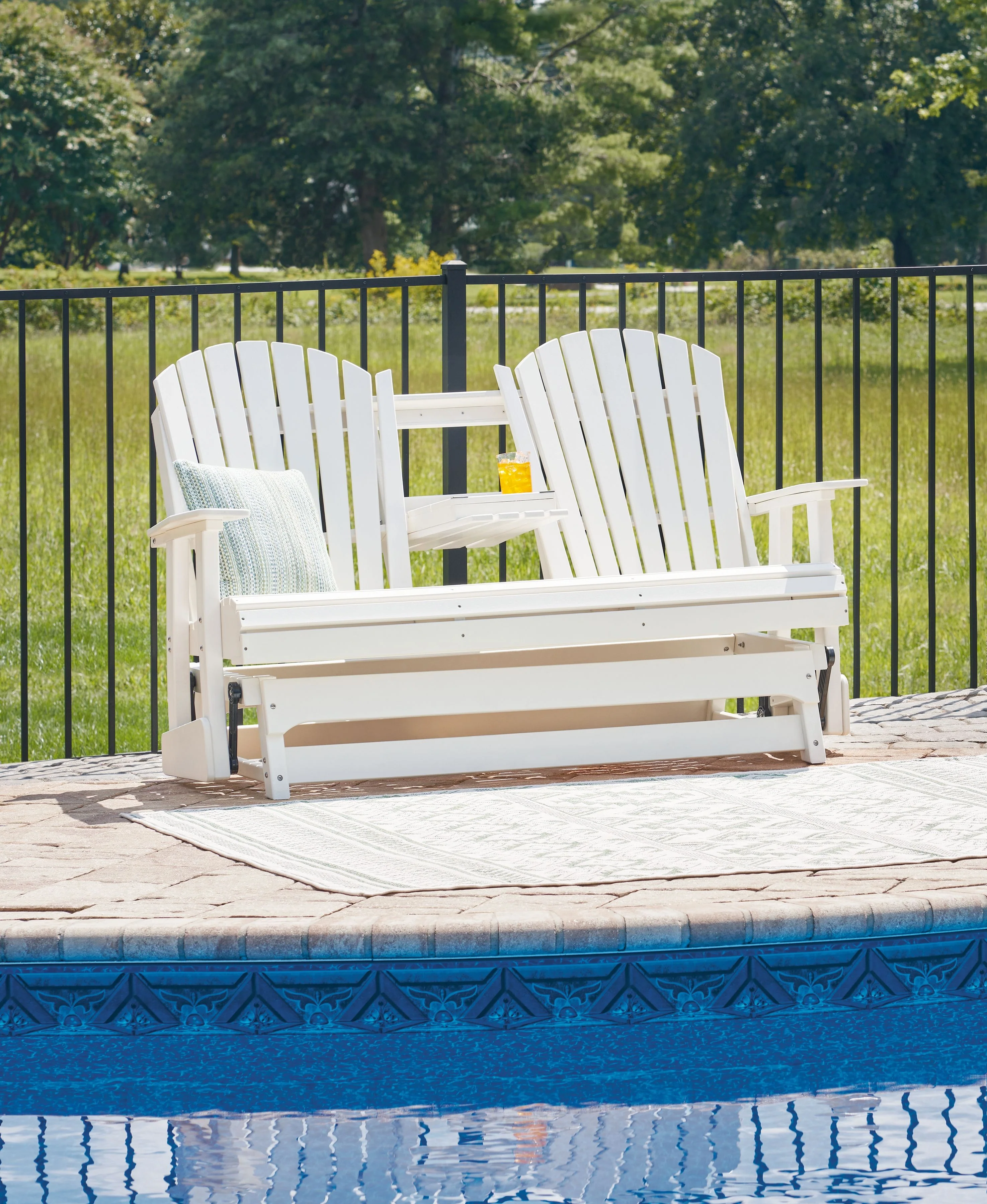 Hyland Wave - Glider Loveseat - Image 11