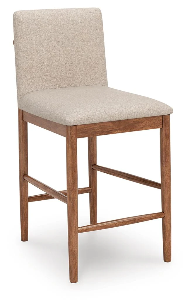 Isanti - Upholstered Barstool (Set of 2) - Light Brown - Image 2