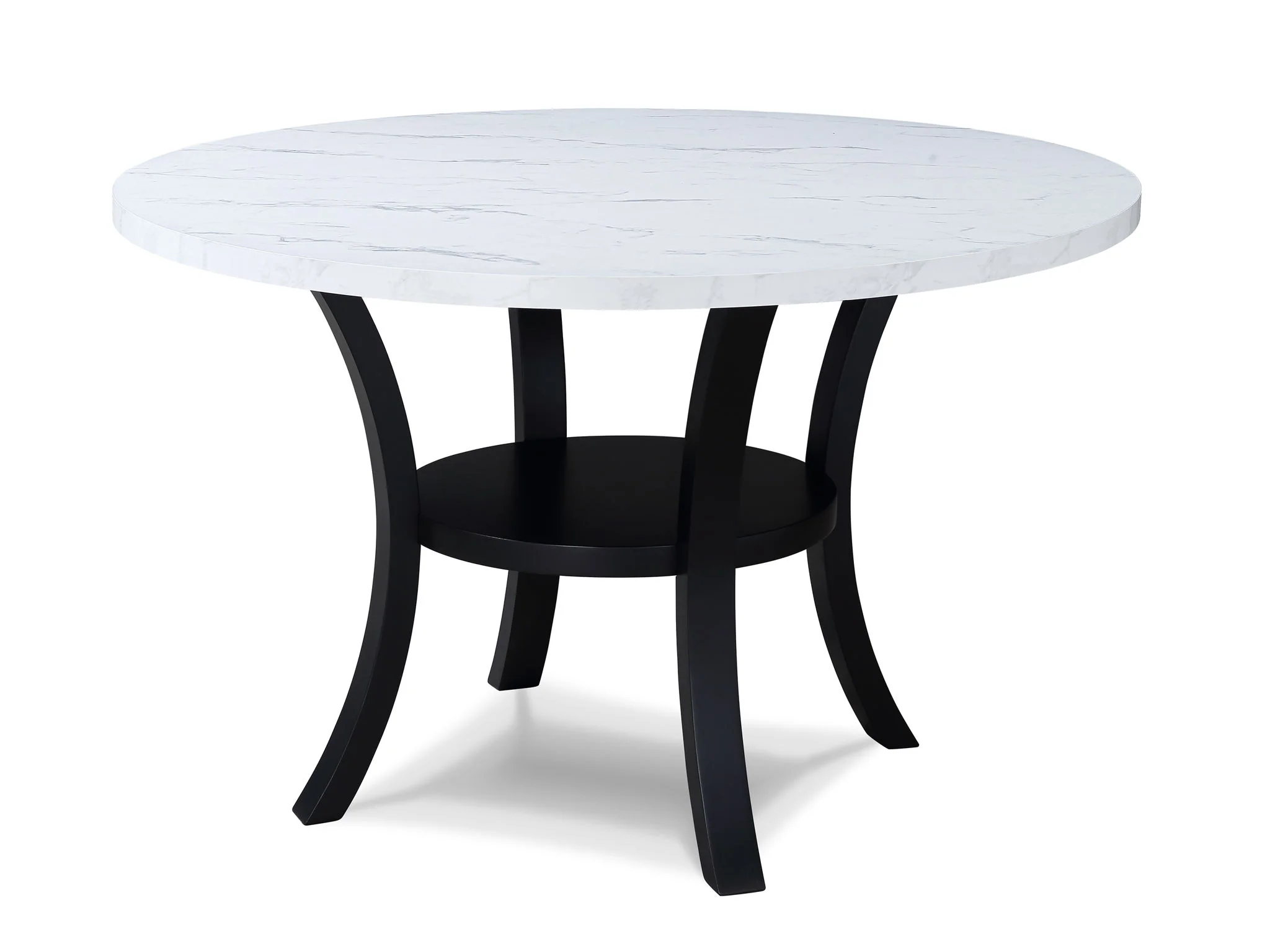 Isla - 5 Piece Dining Room Set - White / Black - Image 4