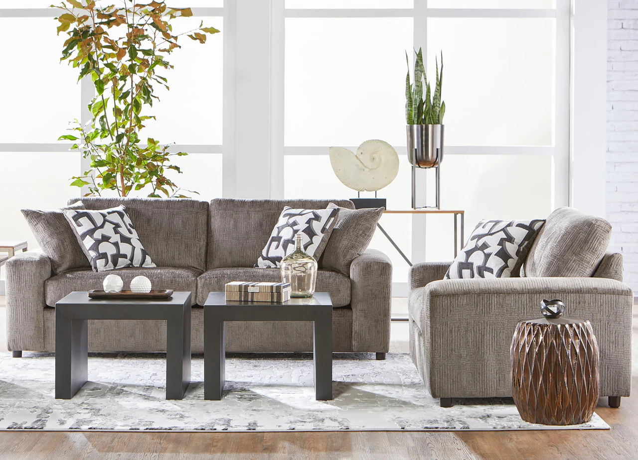 Jackson Mushroom Sofa & Cuddle Chair Set