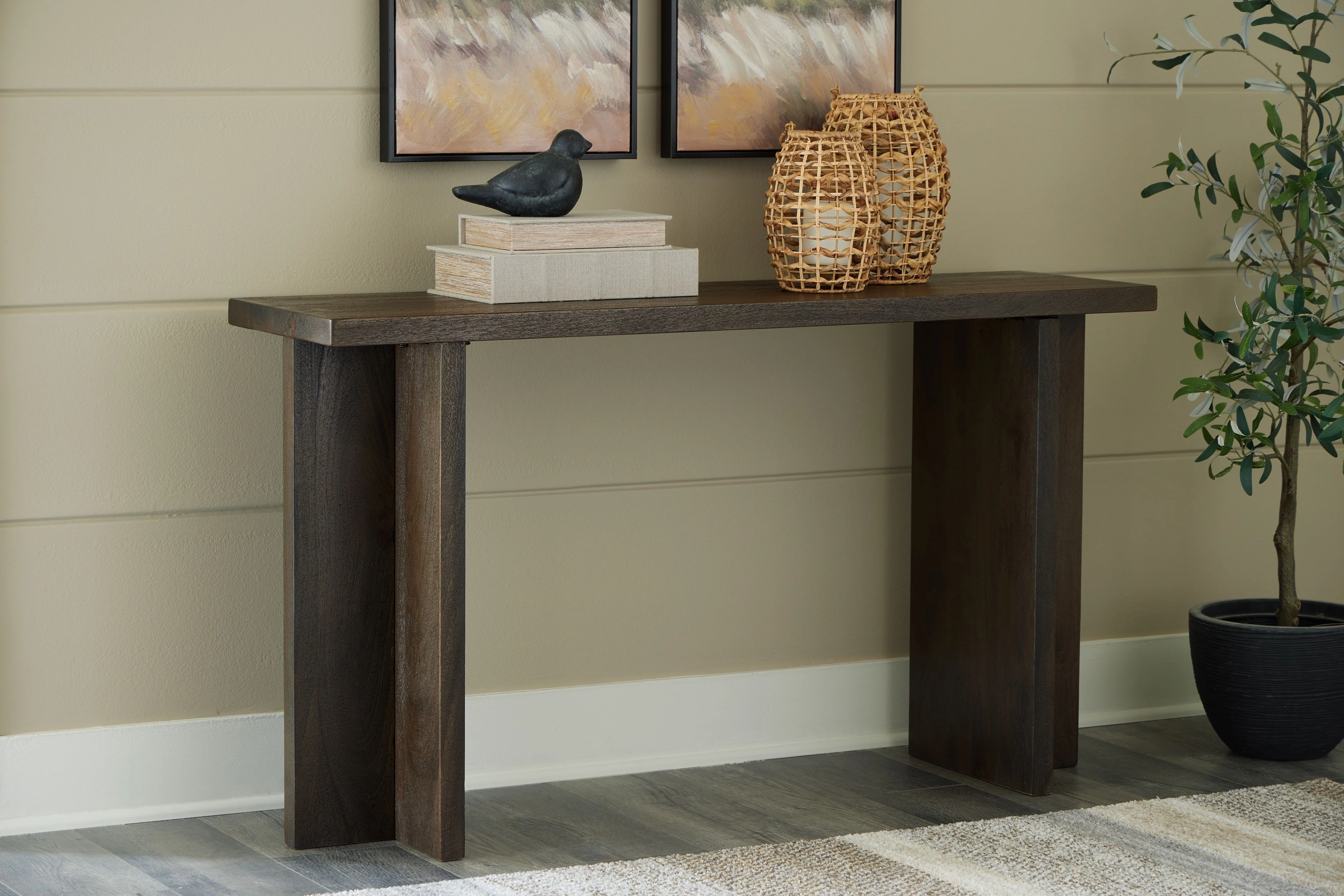 Jalenry - Console Sofa Table - Grayish Brown - Image 3
