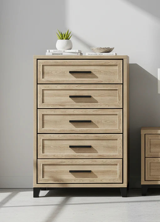 Jameson Natural 5 Drawer Chest