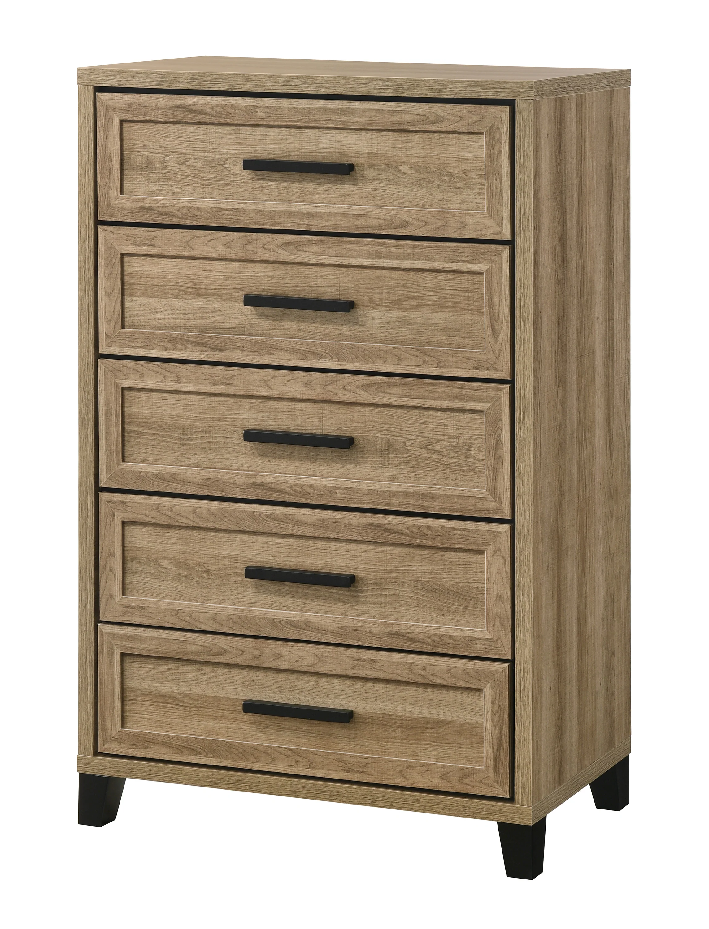 Jameson Natural 5 Drawer Chest - Image 2