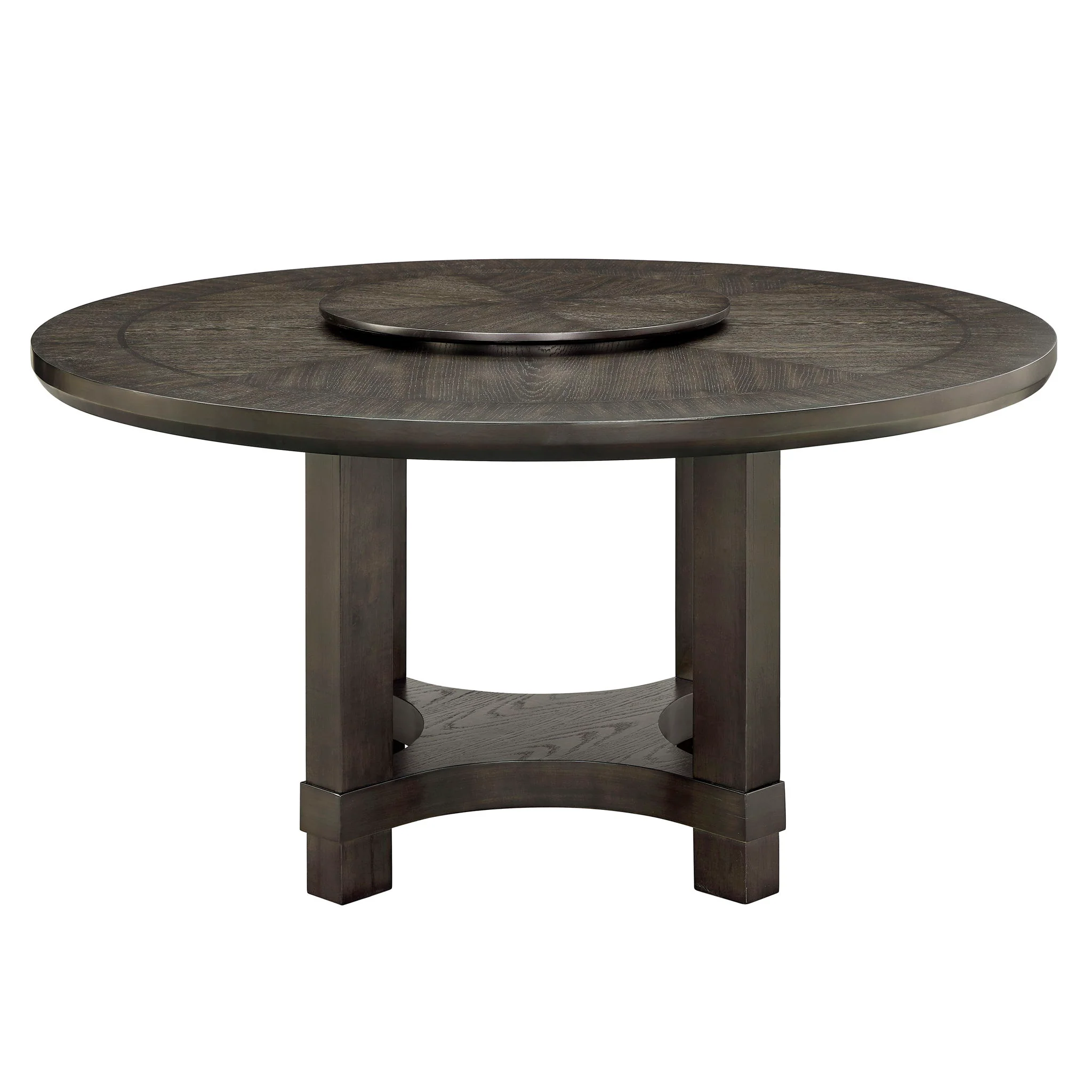 Jeffries - Round Table With Lazy Susan - Espresso - Image 4