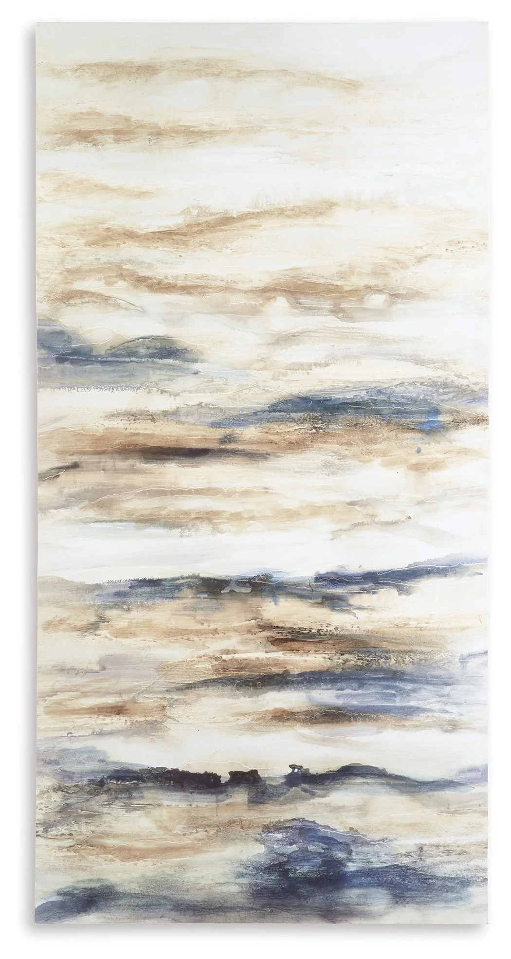 Joely - Wall Art - Blue / Tan