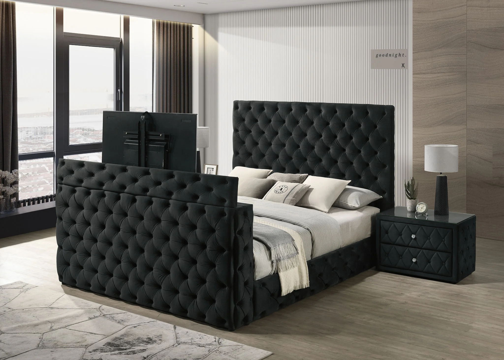 Josephine - Night Stand - Black - Image 3