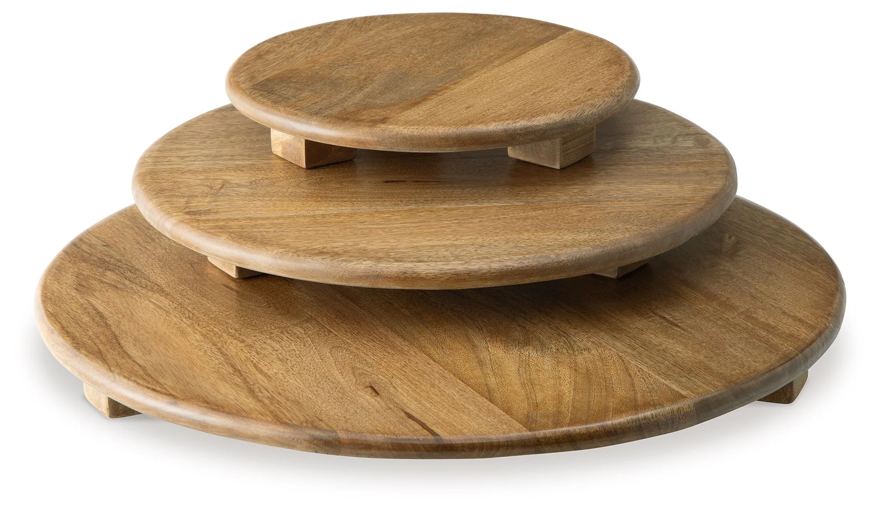 Kaidler - Tray Set (Set of 3) - Brown - Image 4
