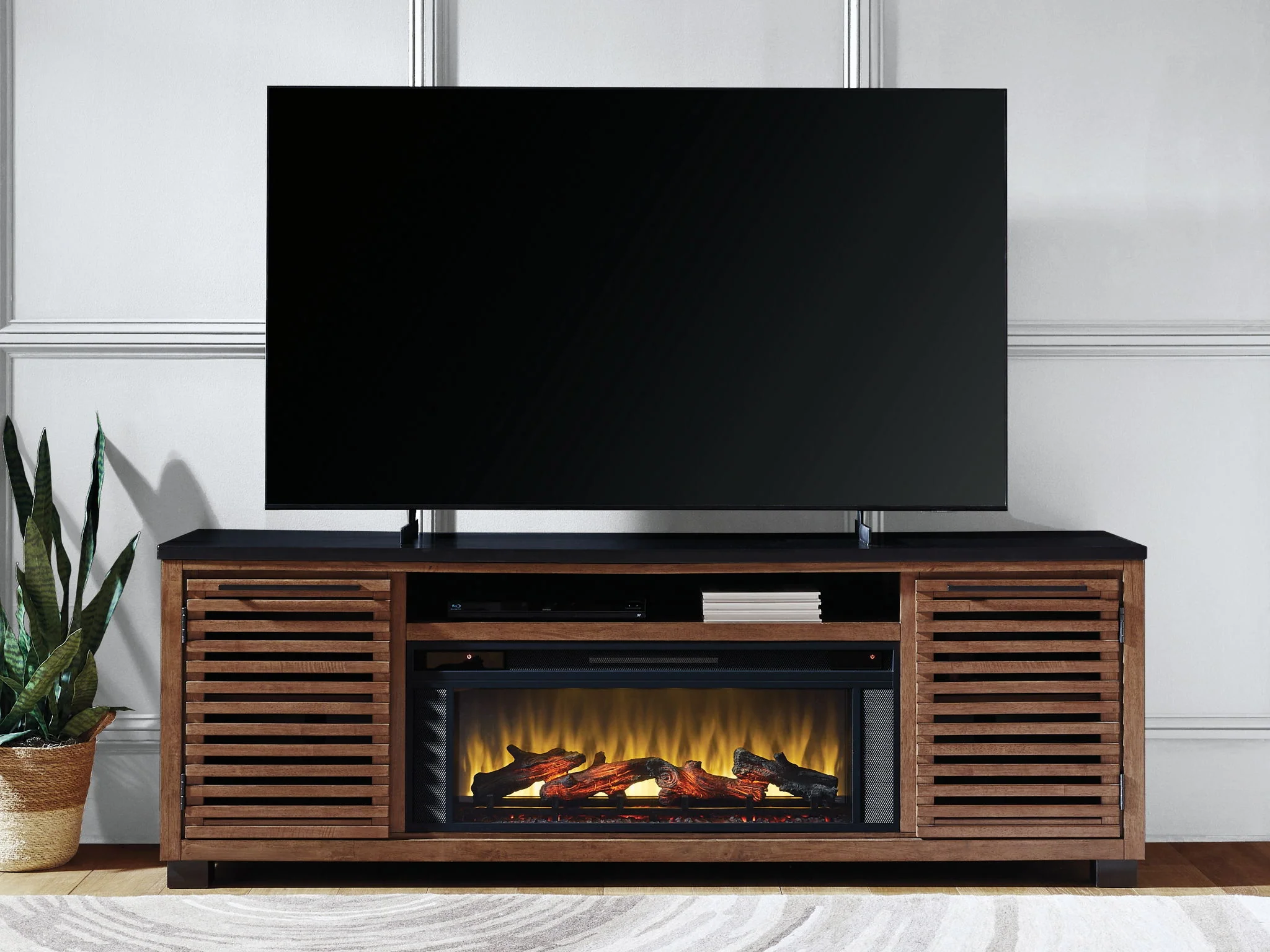 Kallari - TV Stand With Fireplace Option - Image 4