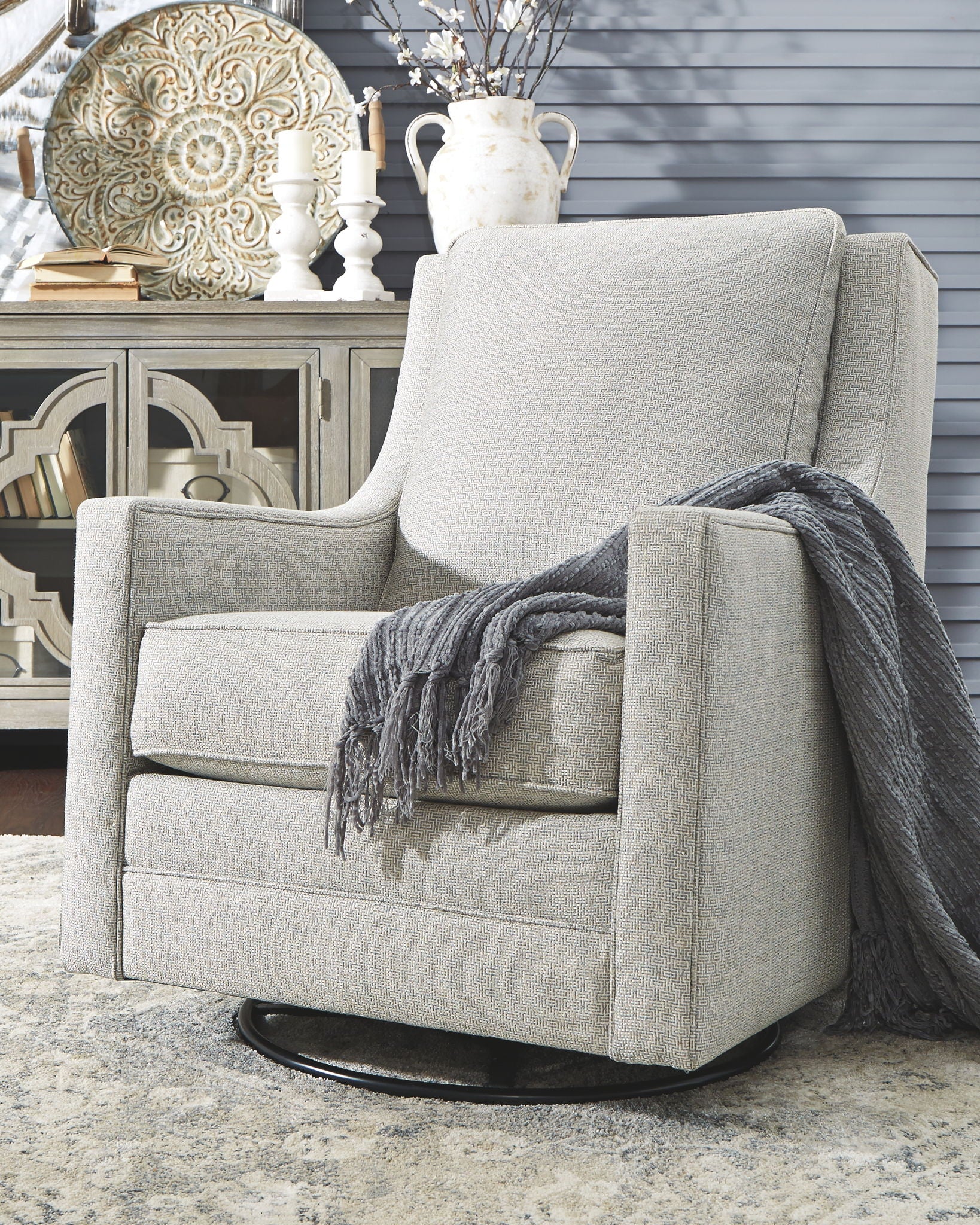 Kambria - Swivel Glider Accent Chair - Image 7