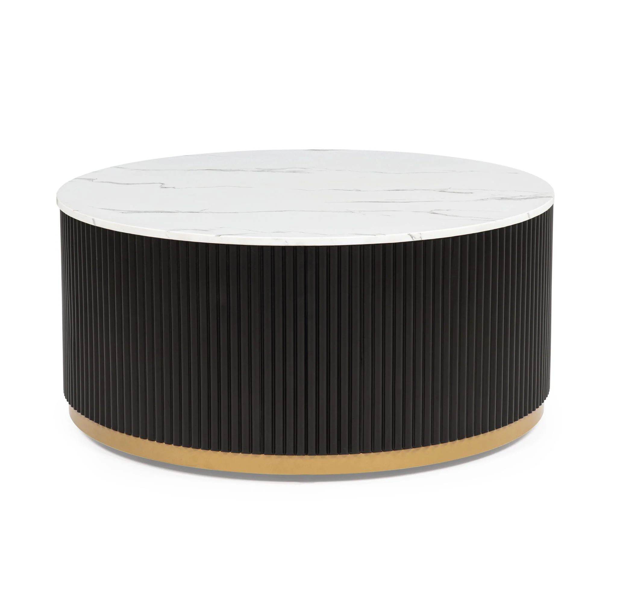 Kara - Table Set (Coffee & 2 End Tables) - Black / White - Image 2
