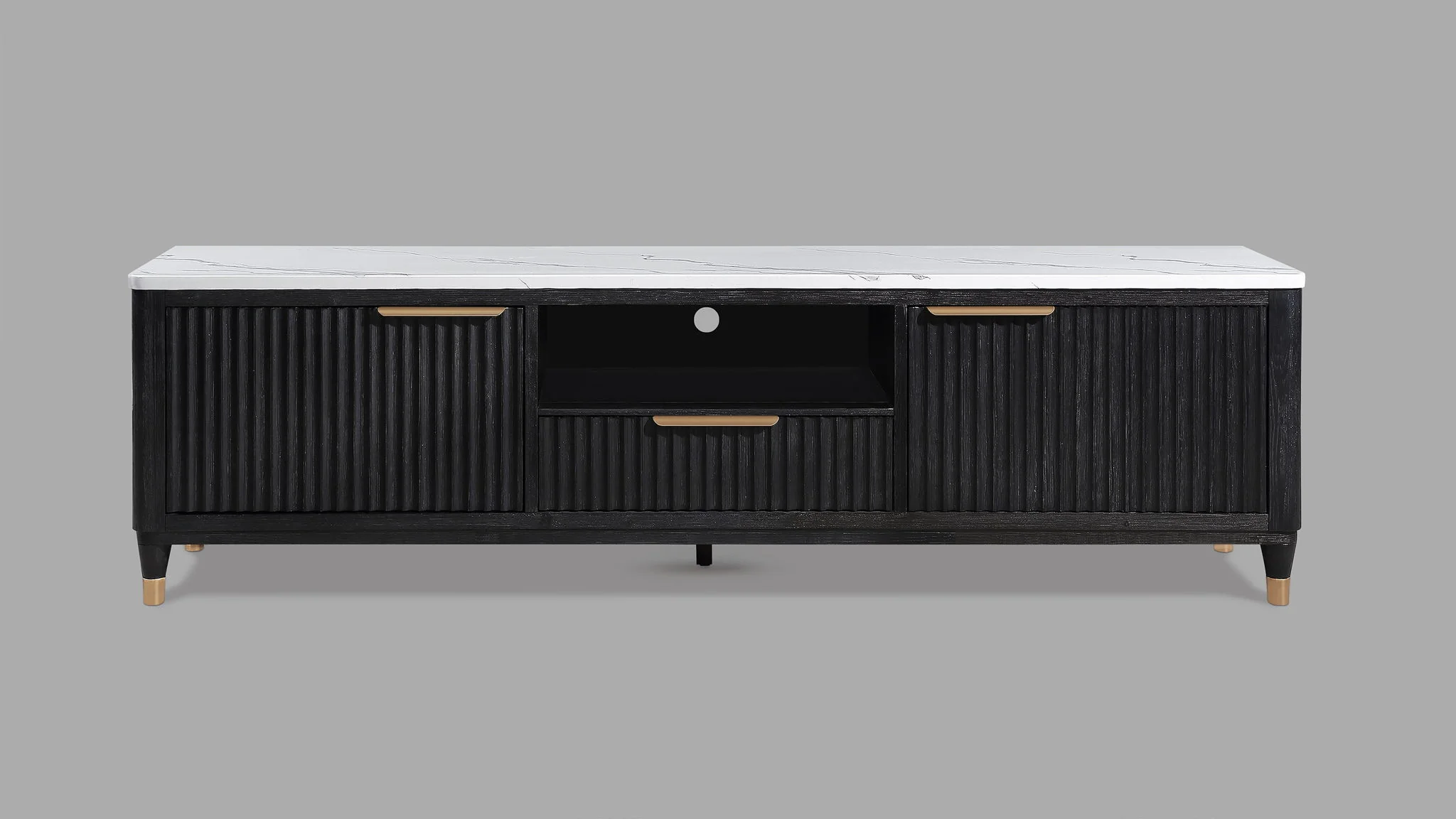 Kara - TV Stand - Black - Image 4