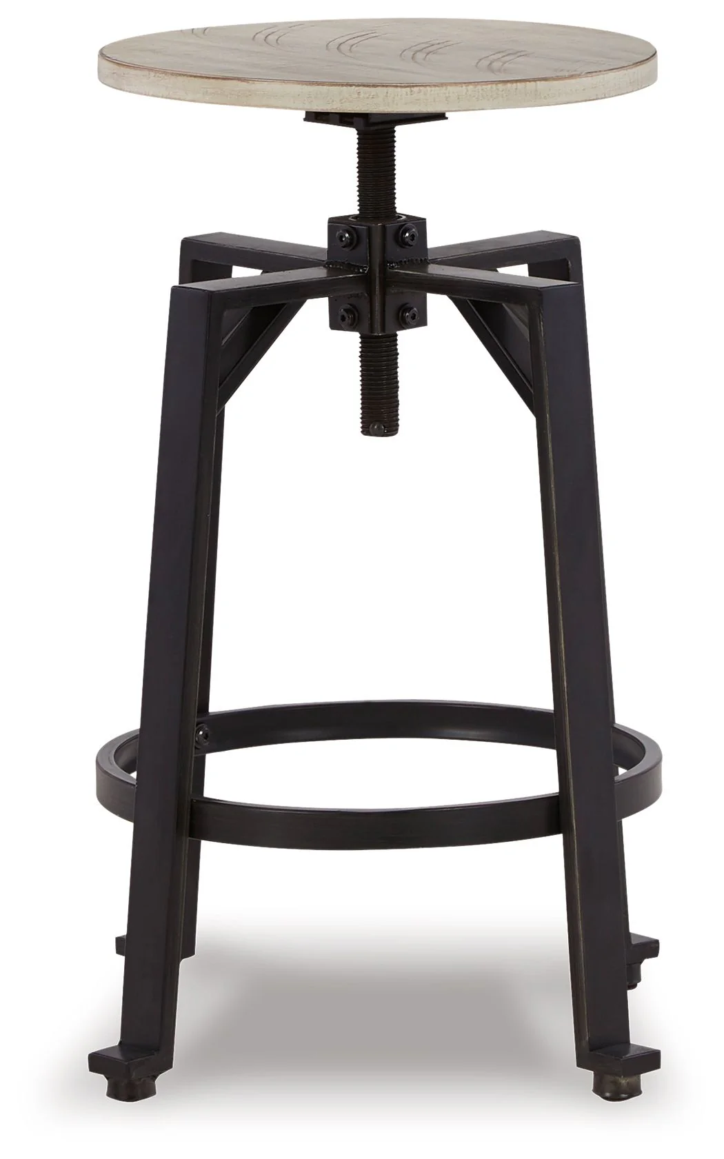 Karisslyn - Swivel Stool (Set of 2) - Whitewash / Black - Image 3