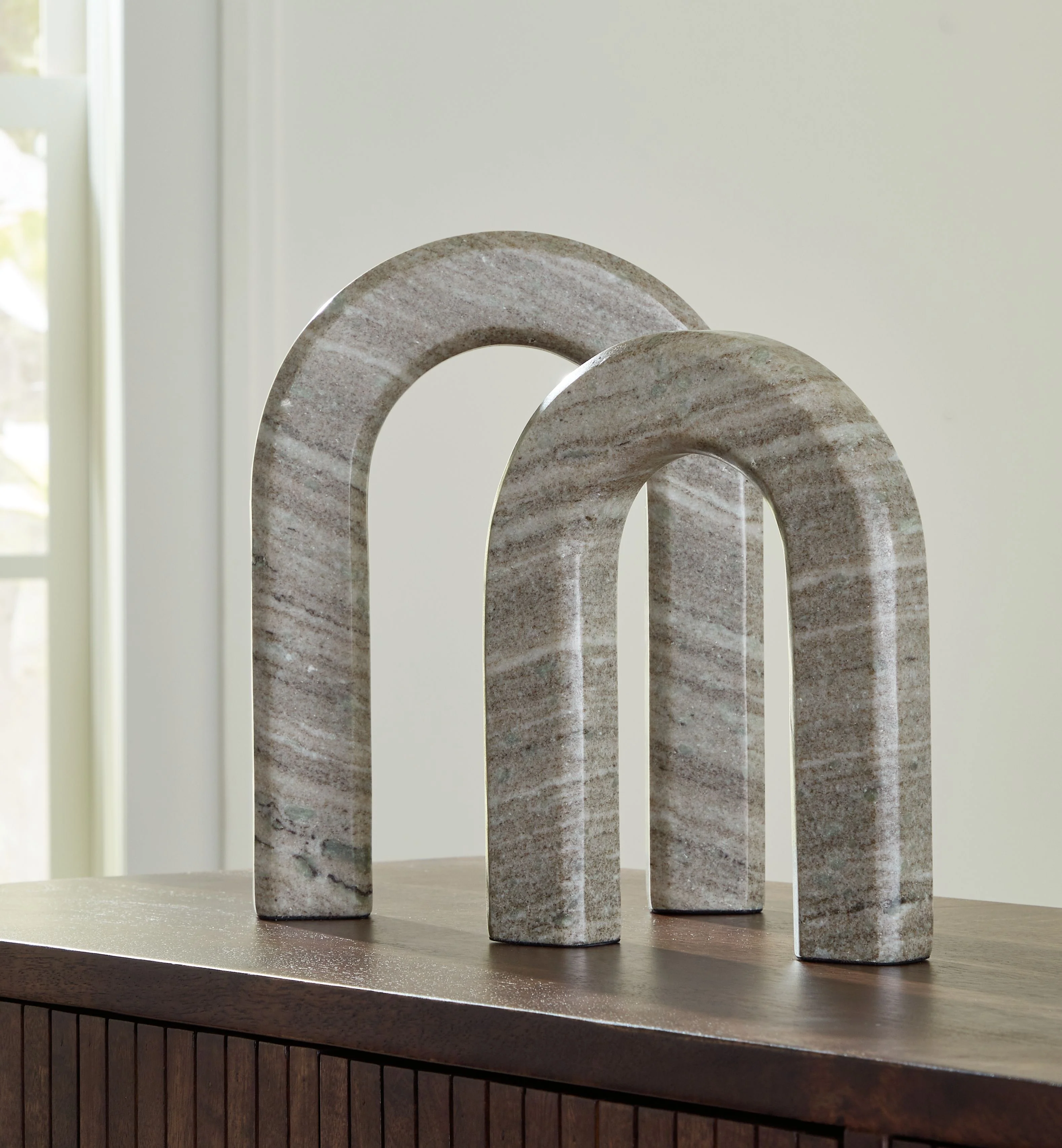 Keithton - Sculpture Set (Set of 2) - Taupe - Image 4