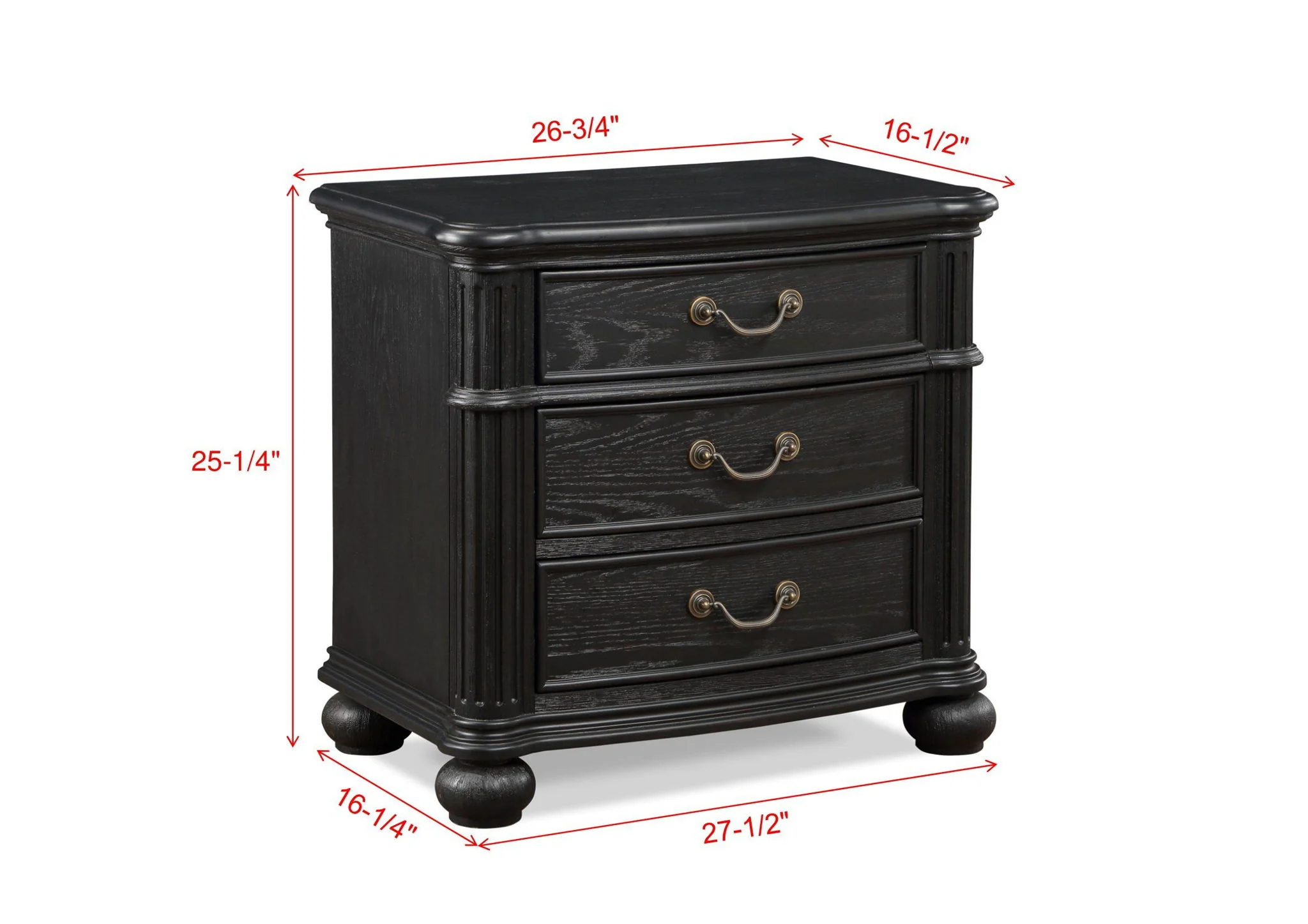 Kingsbury - Nightstand - Black - Image 3