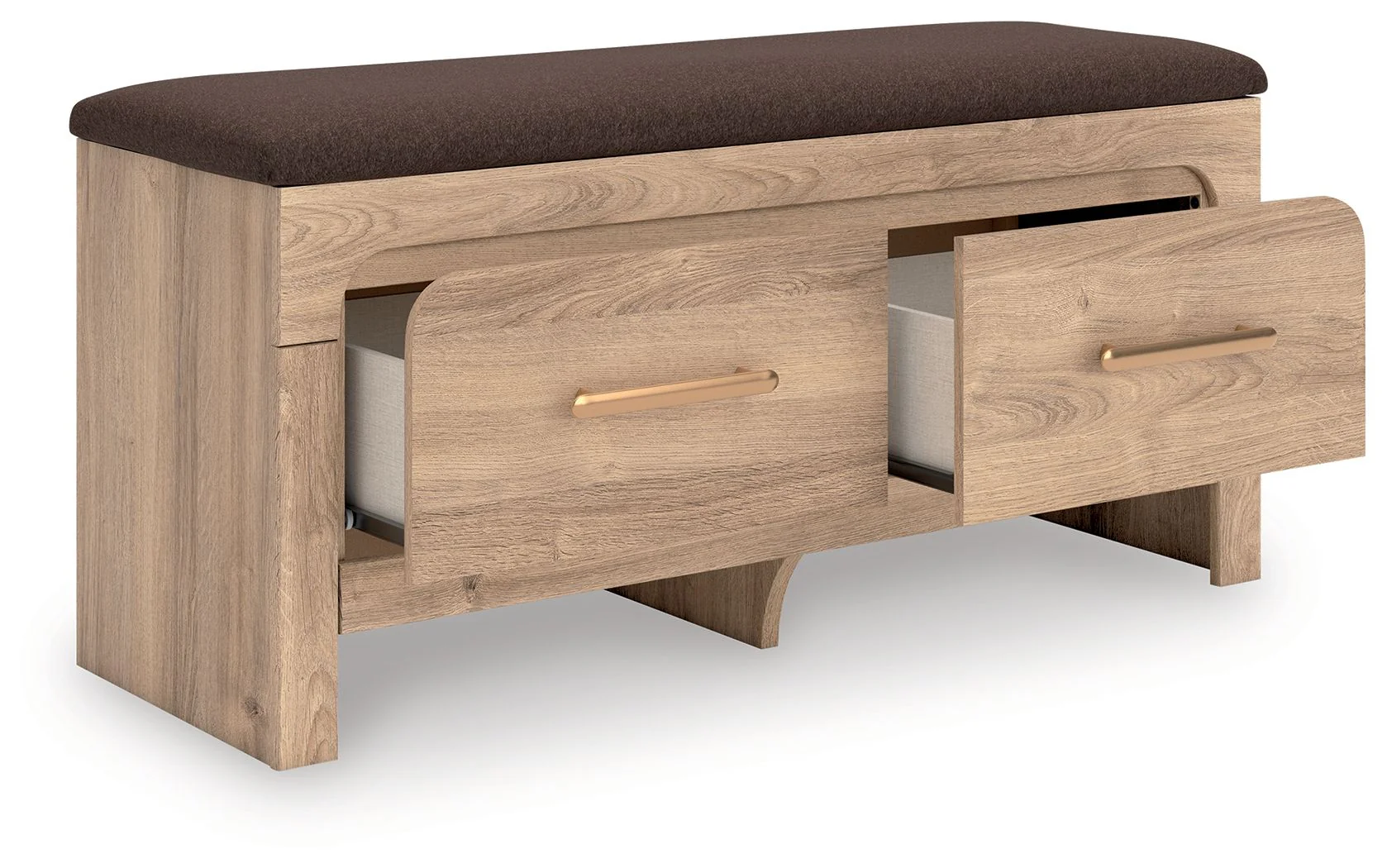 Kinlanni - Bedroom Upholstered Storage Bench - Tan / Brown - Image 3