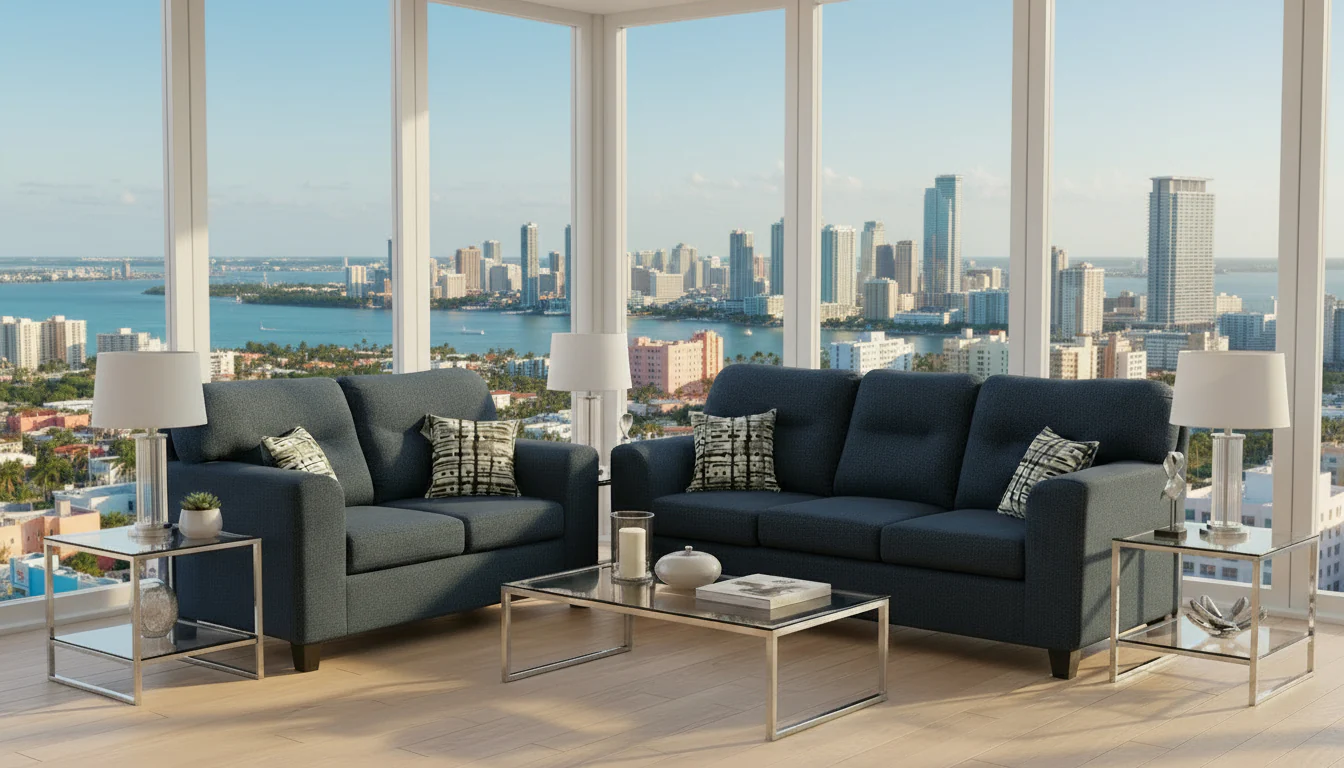 1431 Sofa and Loveseat Set L&A - Image 3