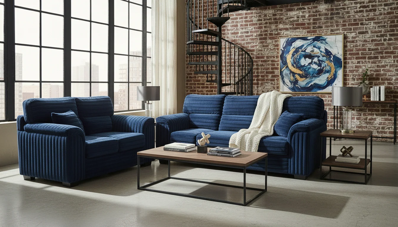 1431 Sofa and Loveseat Set L&A - Image 5
