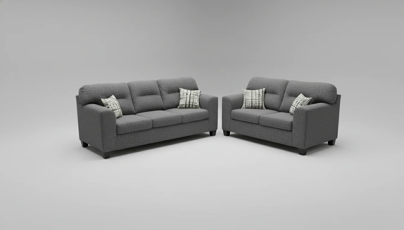 1431 Sofa and Loveseat Set L&A - Image 7
