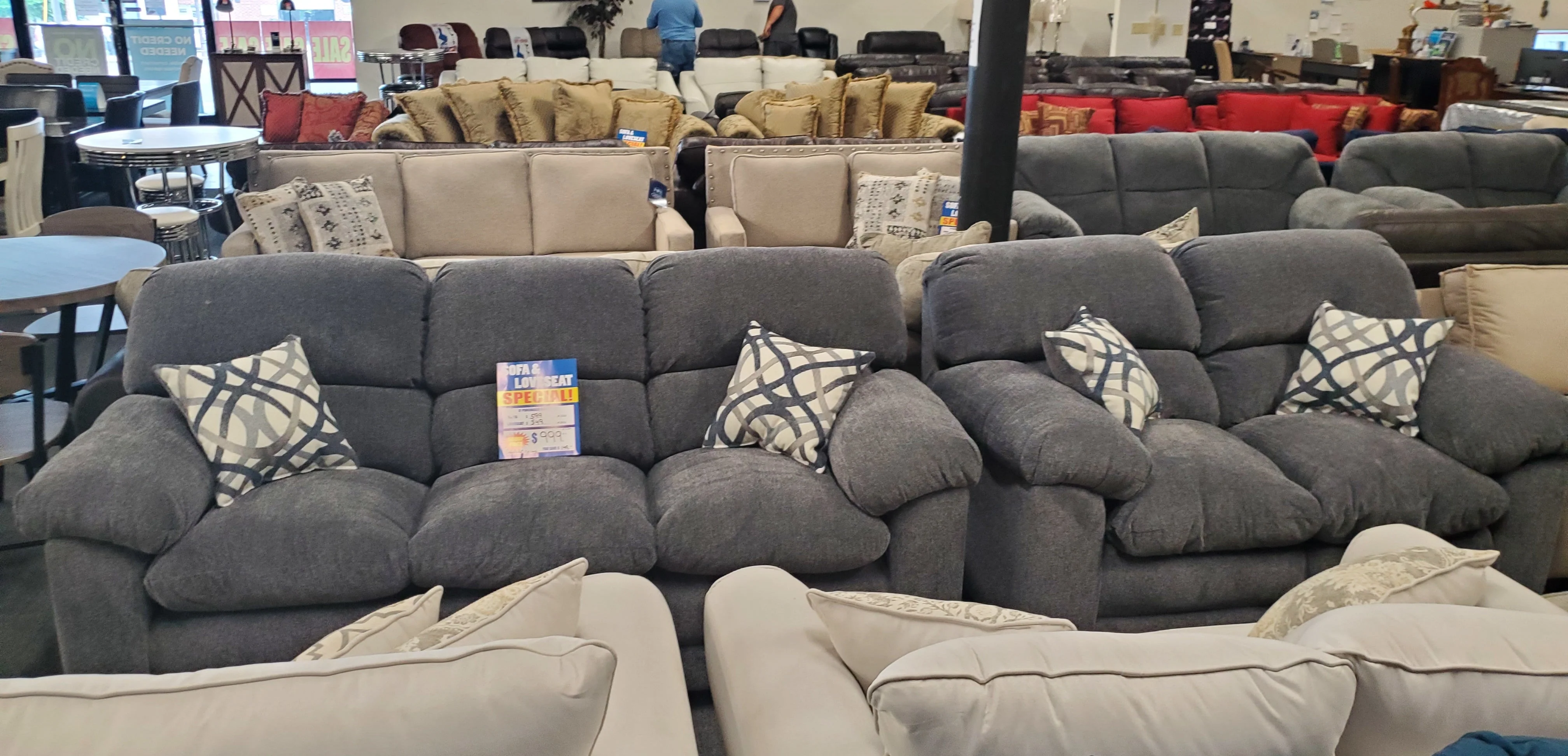 3500 High Back Pub Sofa and Love Seat Set by L&A - Image 10