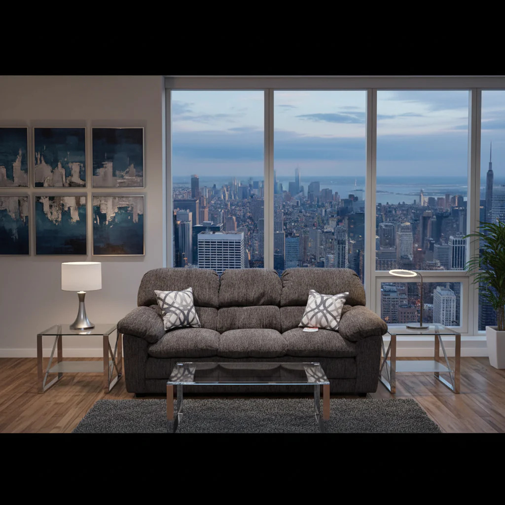 3500 High Back Pub Sofa and Love Seat Set by L&A - Image 11