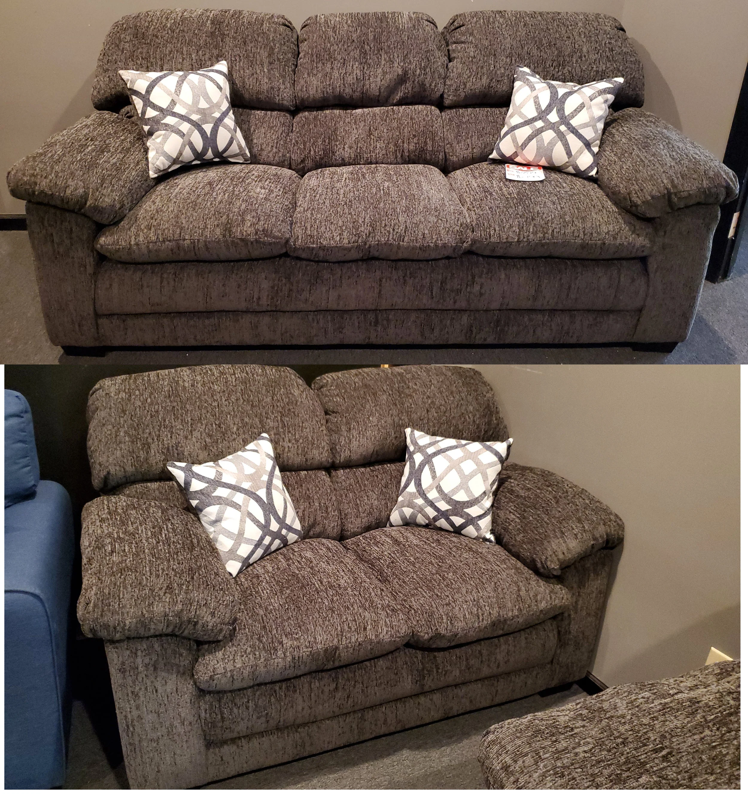 3500 High Back Pub Sofa and Love Seat Set by L&A - Image 3