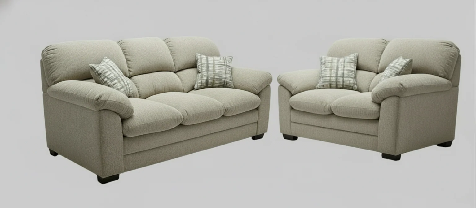 3500 High Back Pub Sofa and Love Seat Set by L&A - Image 4