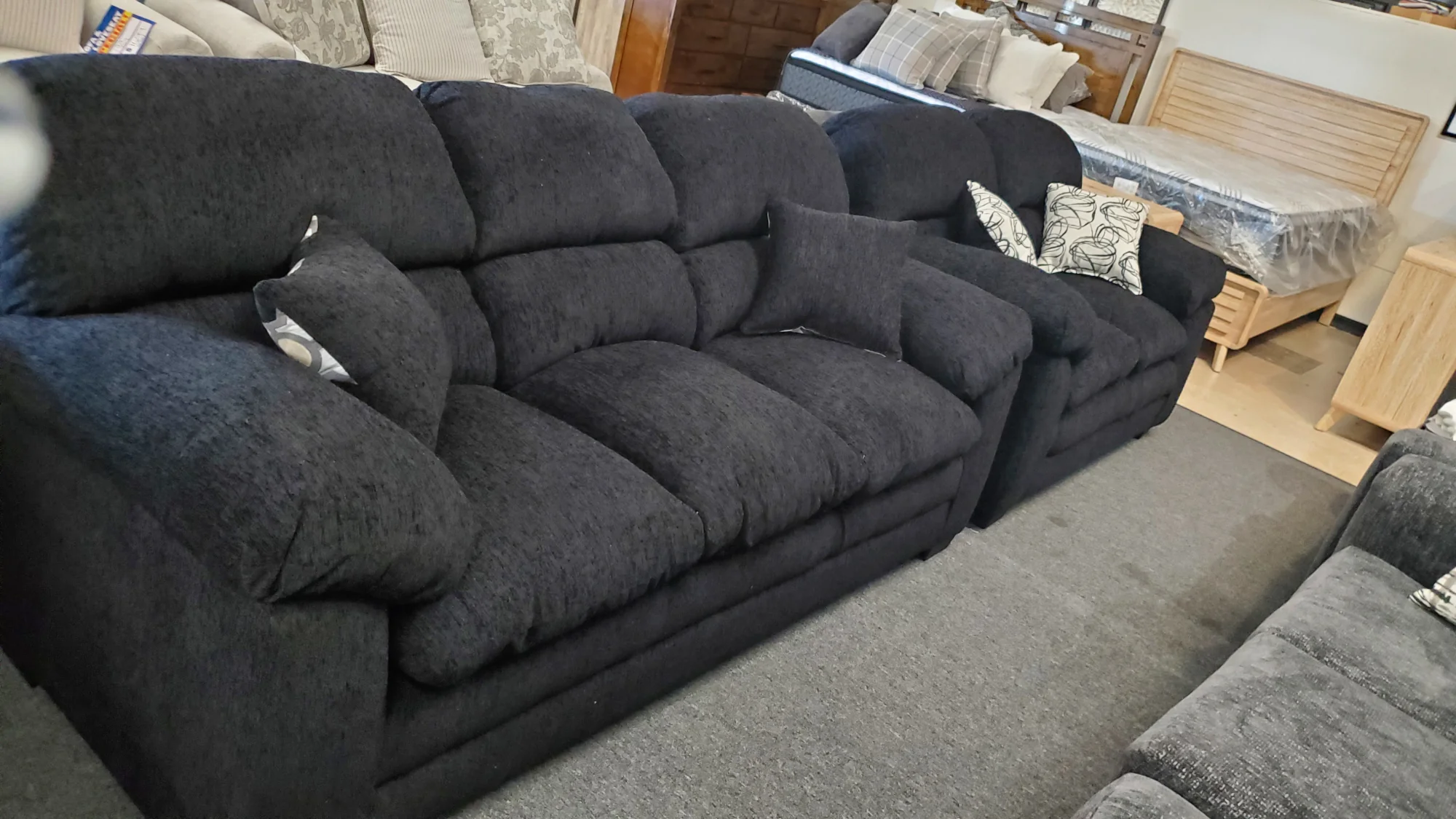3500 High Back Pub Sofa and Love Seat Set by L&A - Image 5