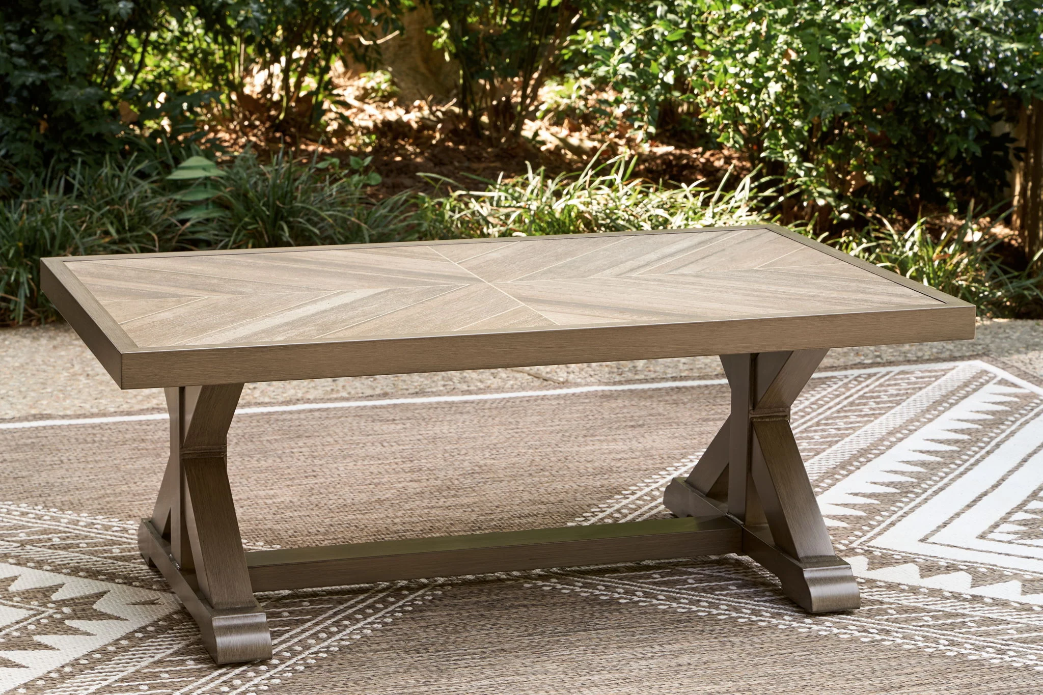 Laguna Heights - Rectangular Cocktail Table - Beige - Image 3